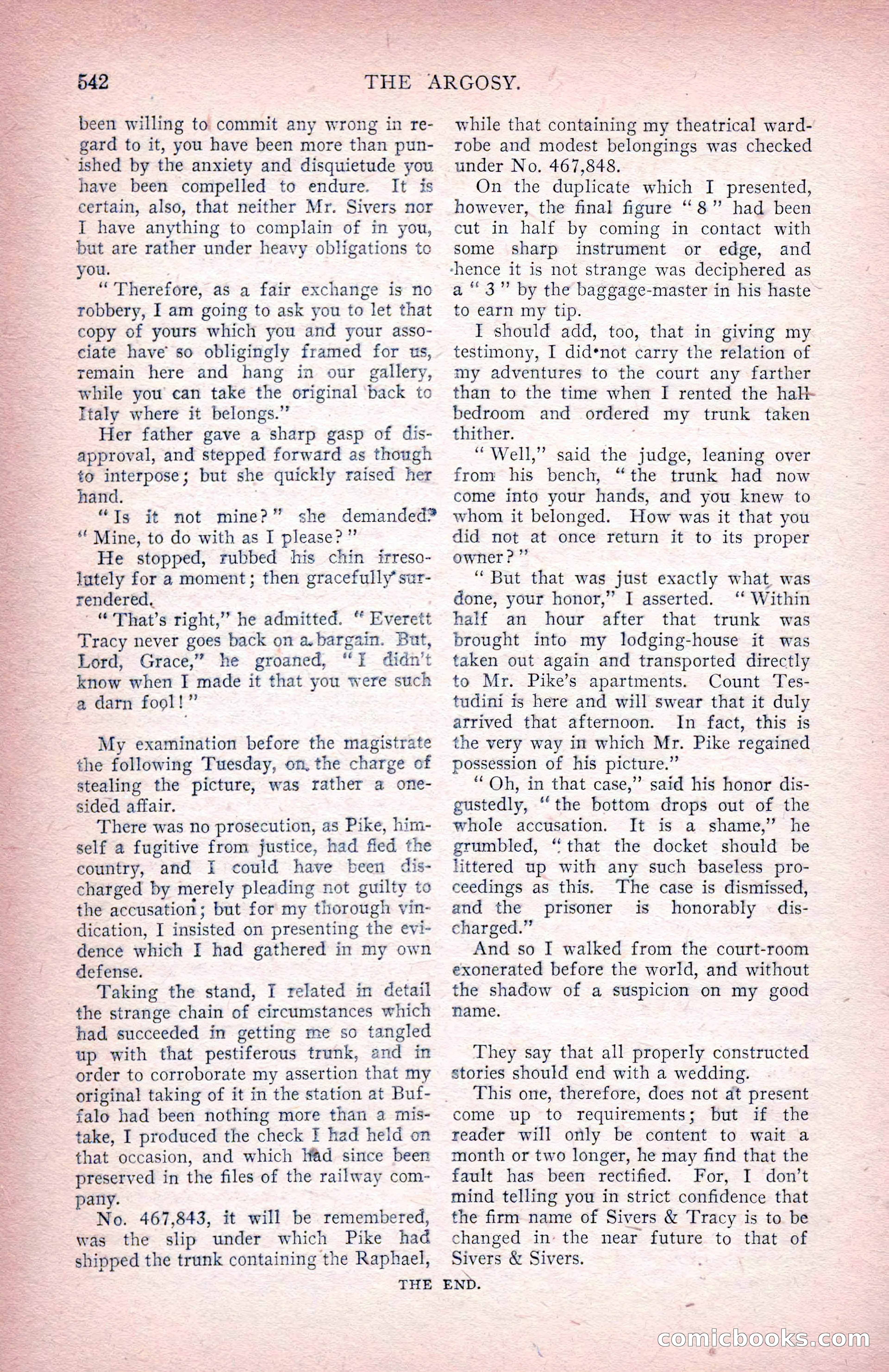 The Argosy for June 1908 — page 168 of 236