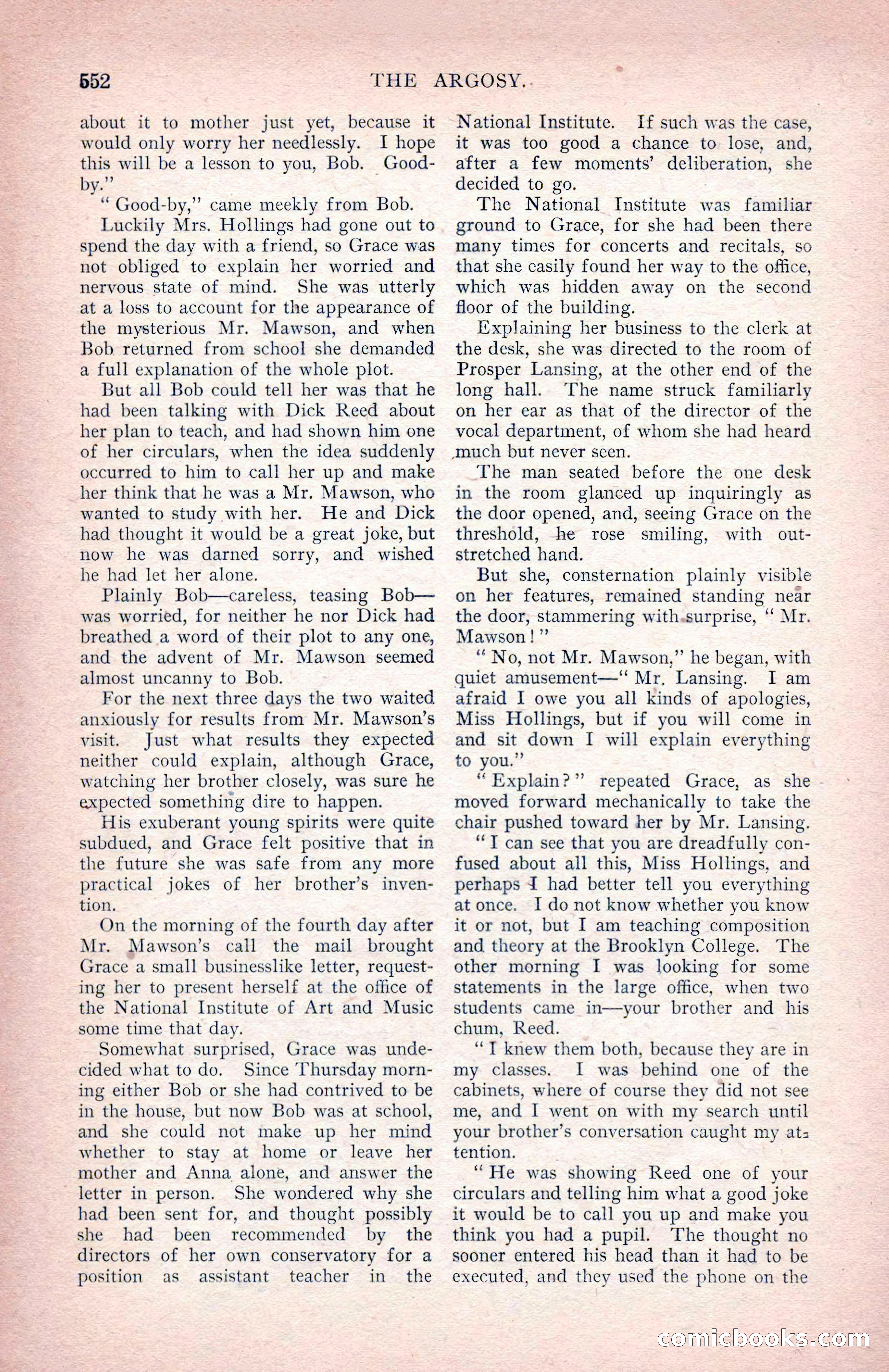 The Argosy for June 1908 — page 178 of 236