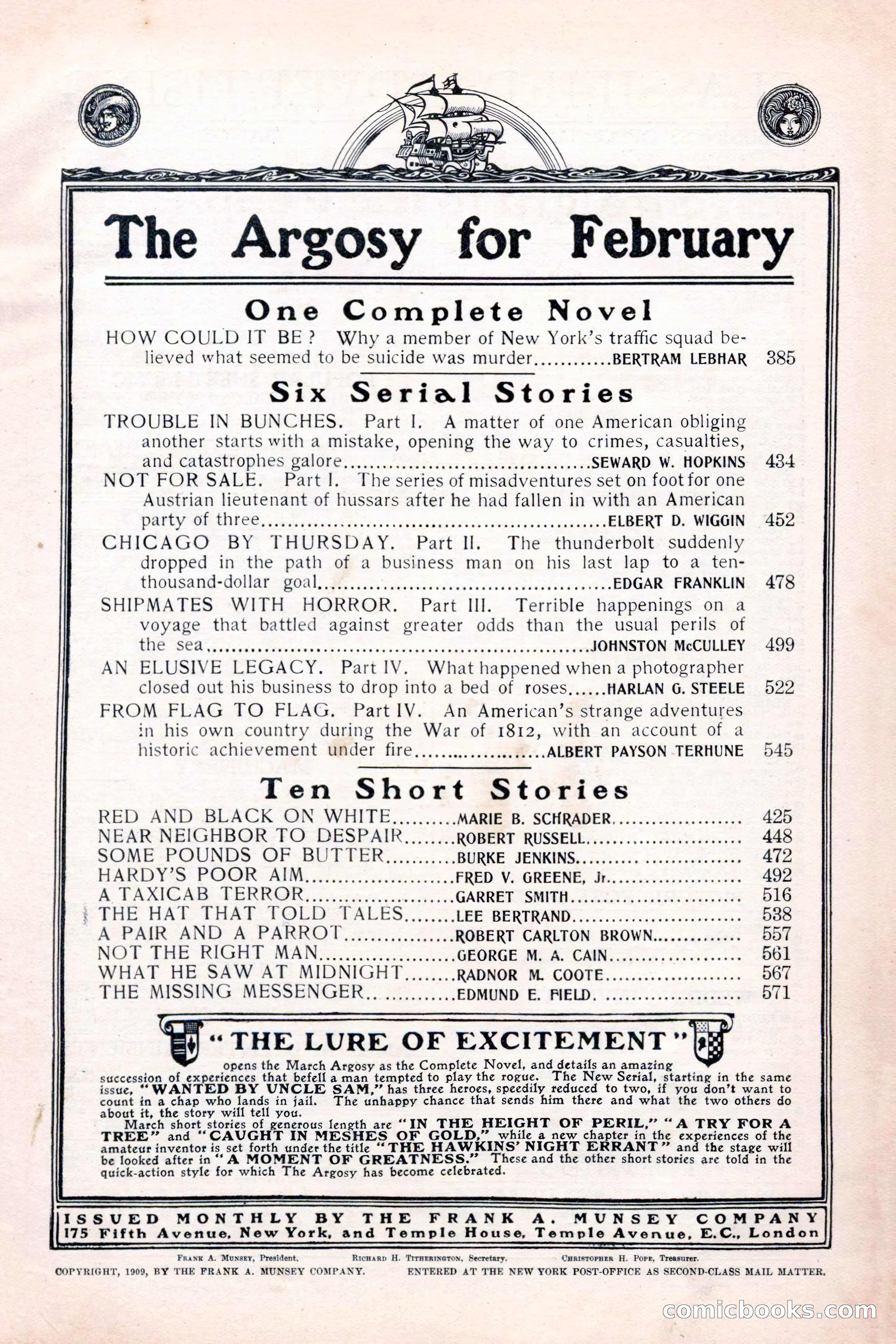 The Argosy for February — page 5 of 236