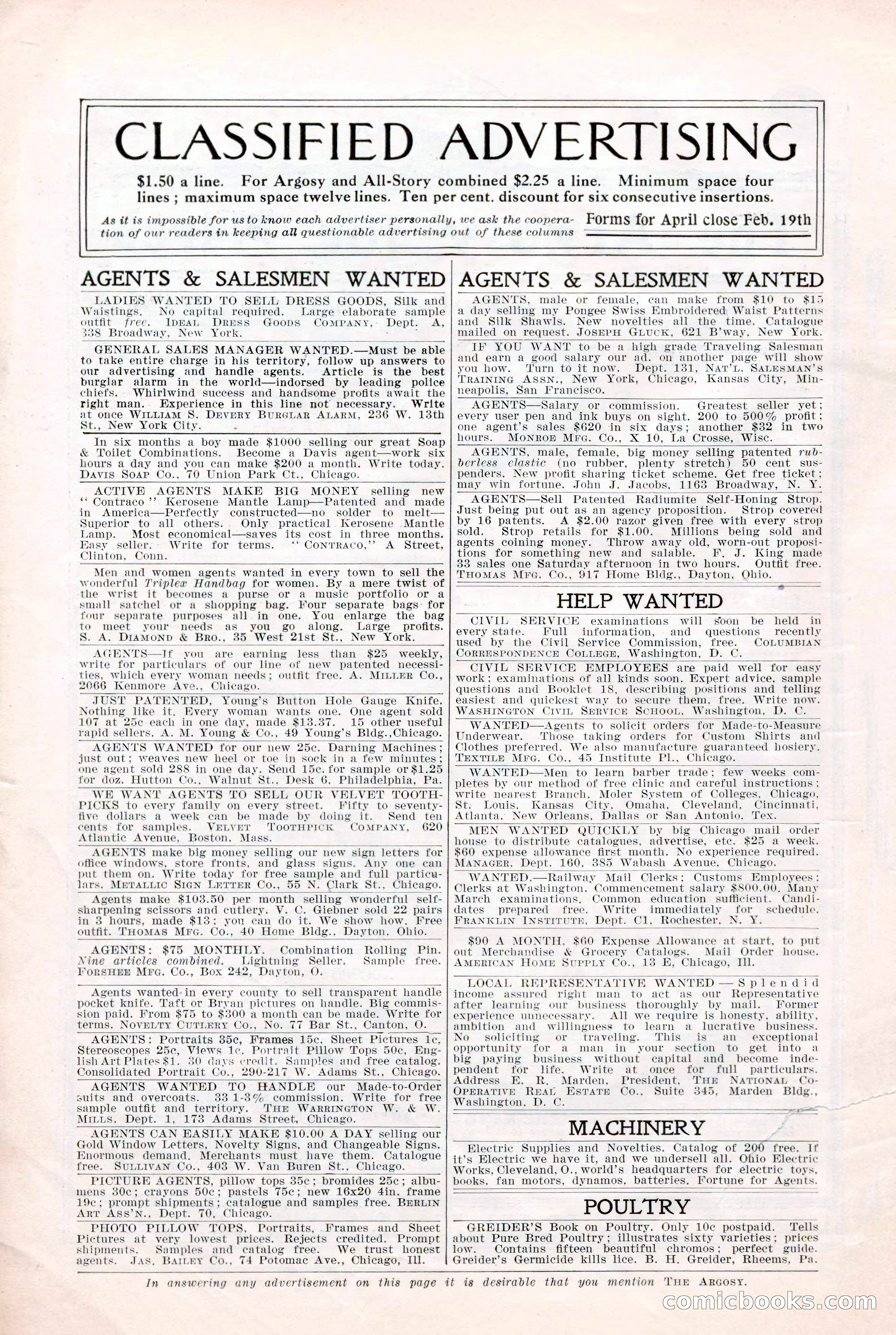 The Argosy for March 1909 — page 6 of 244