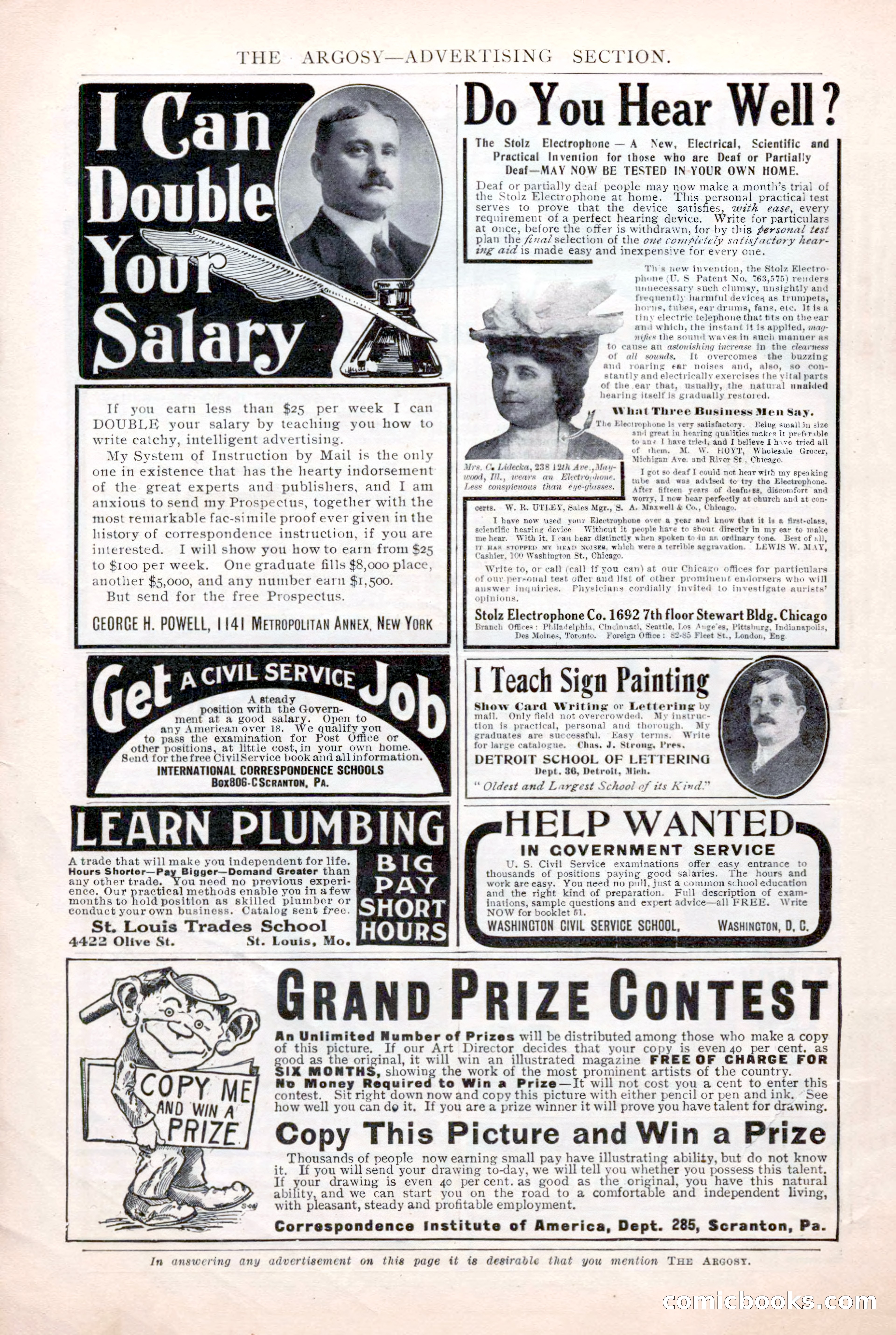 The Argosy for March 1909 — page 12 of 244