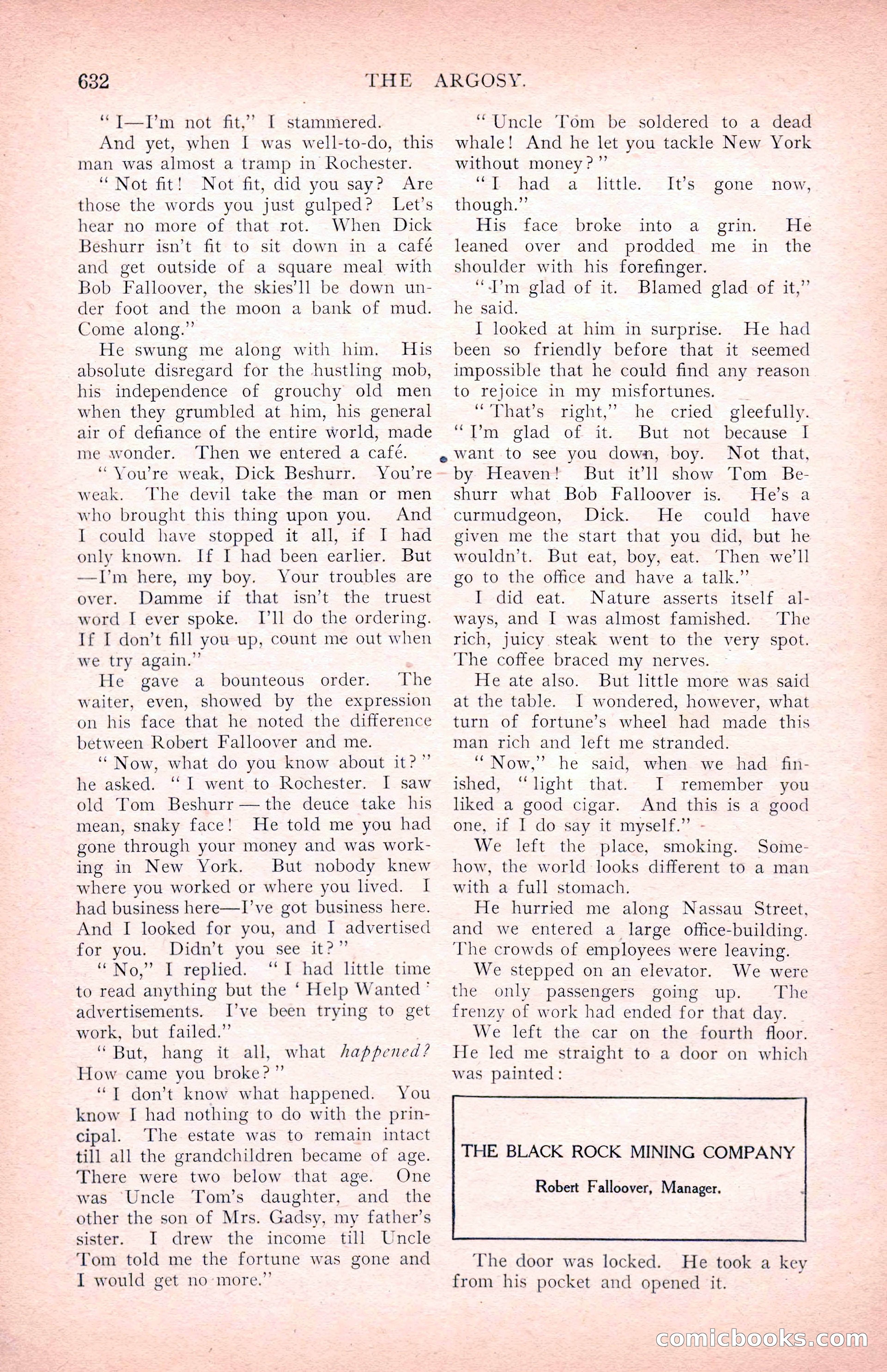 The Argosy for March 1909 — page 70 of 244