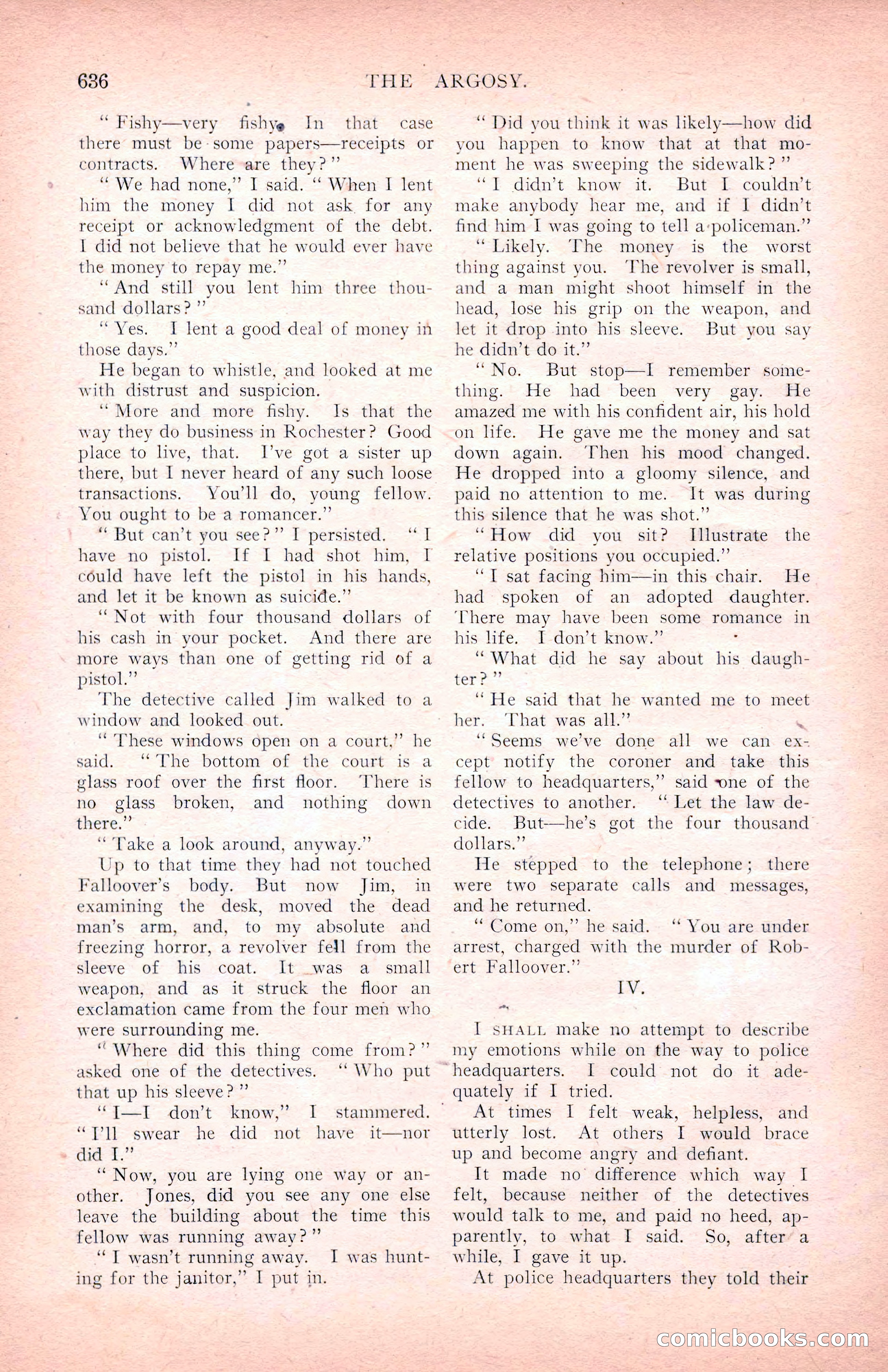 The Argosy for March 1909 — page 74 of 244