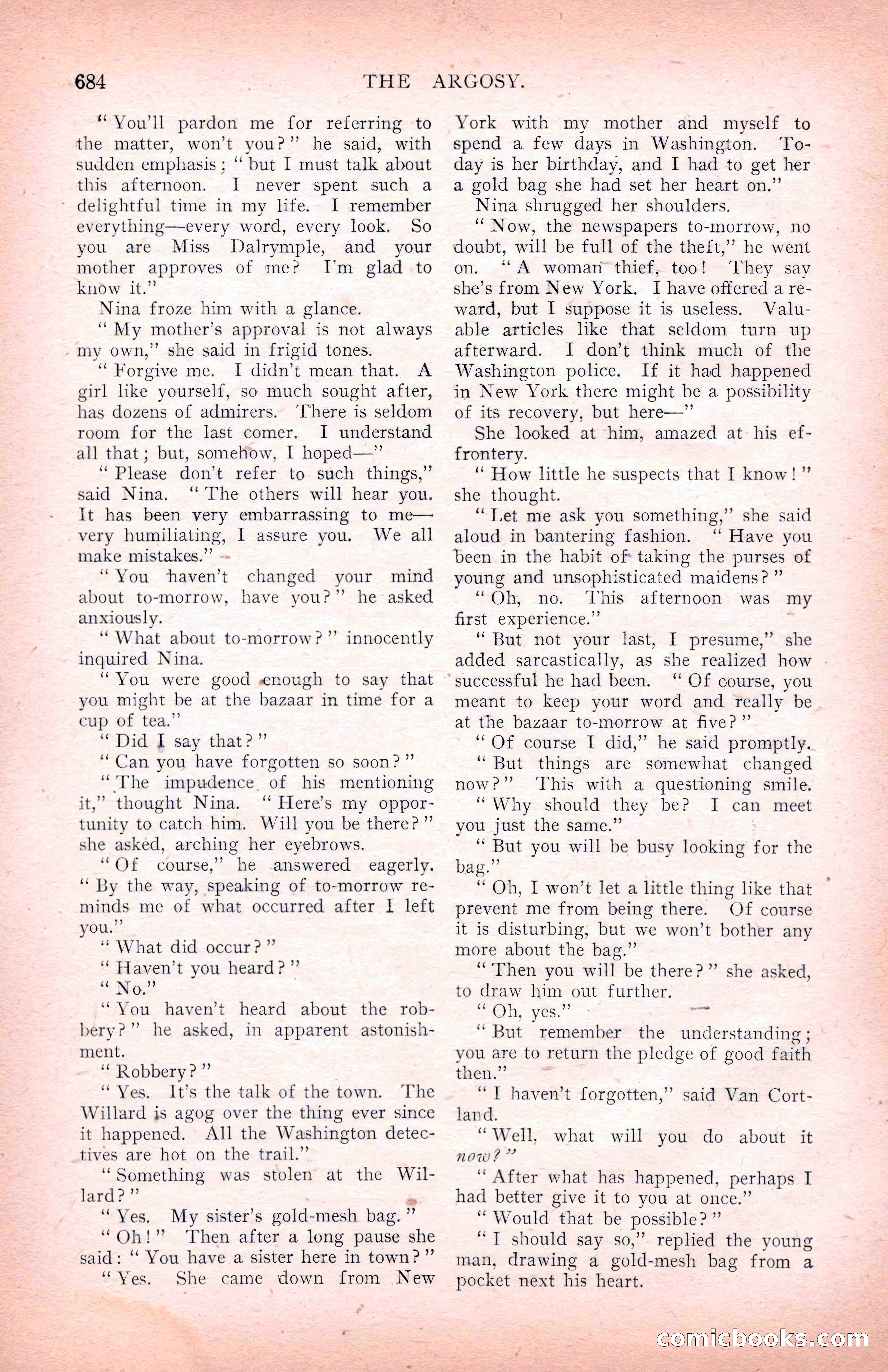 The Argosy for March 1909 — page 122 of 244