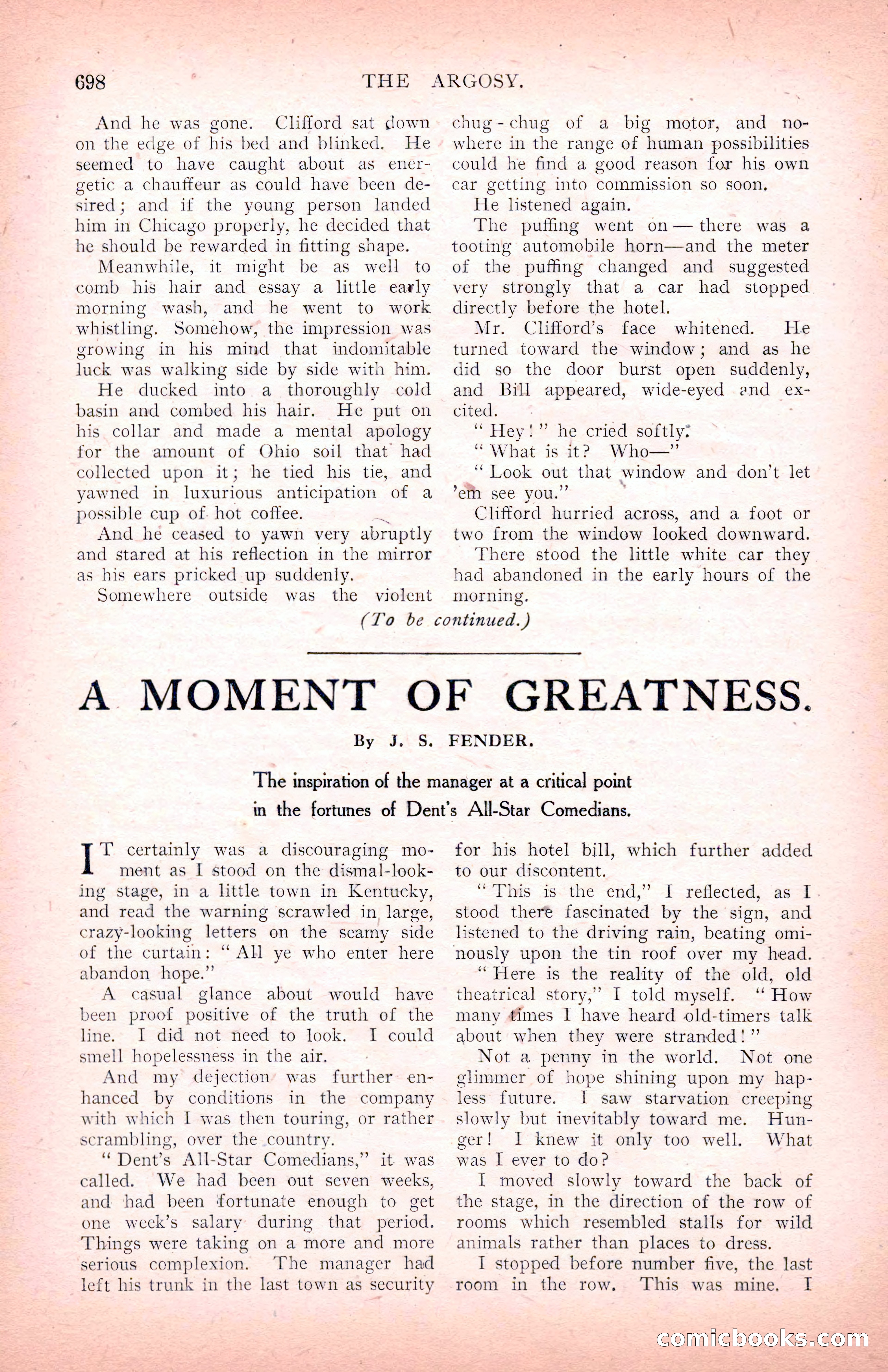 The Argosy for March 1909 — page 136 of 244