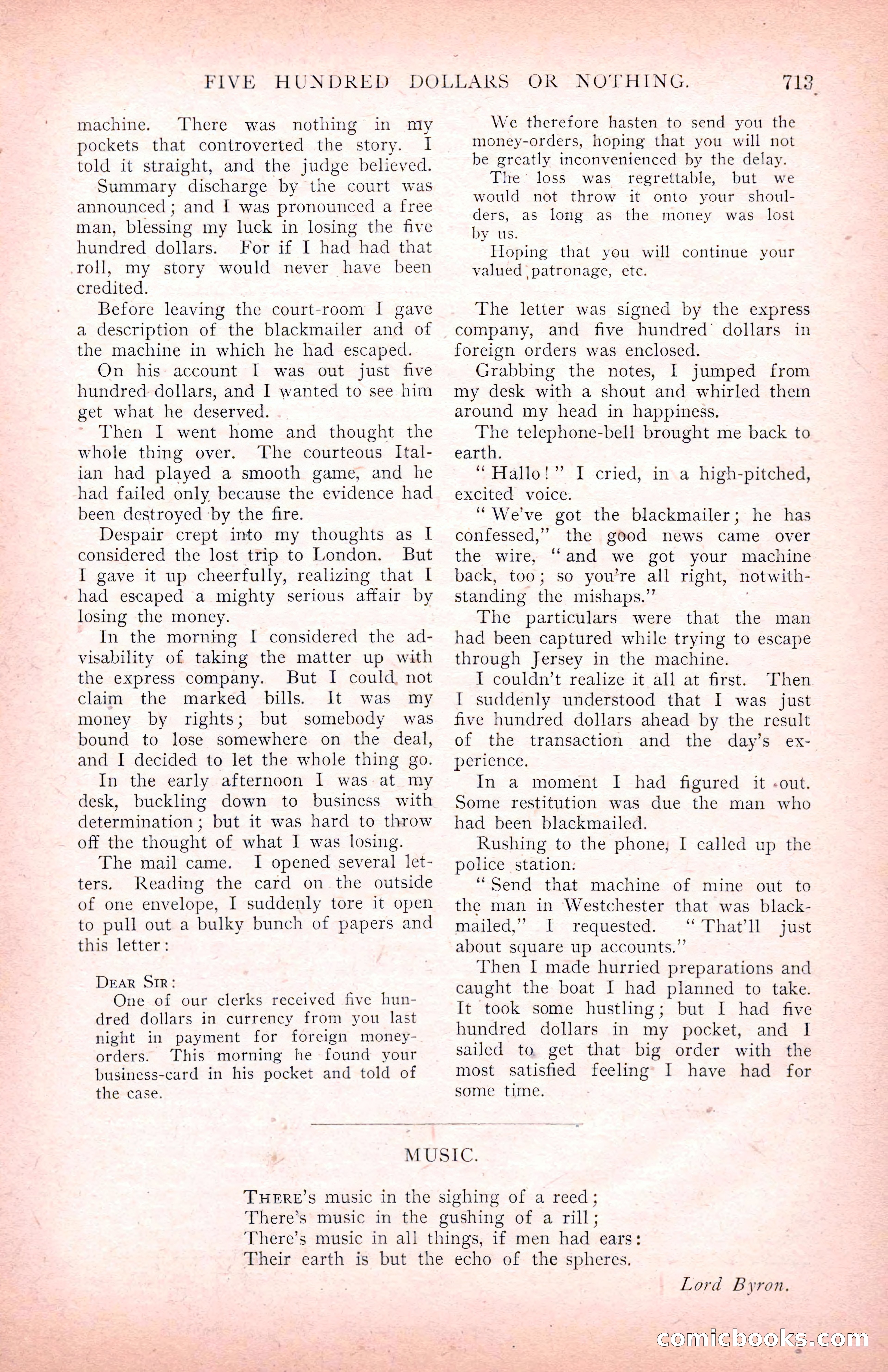 The Argosy for March 1909 — page 151 of 244