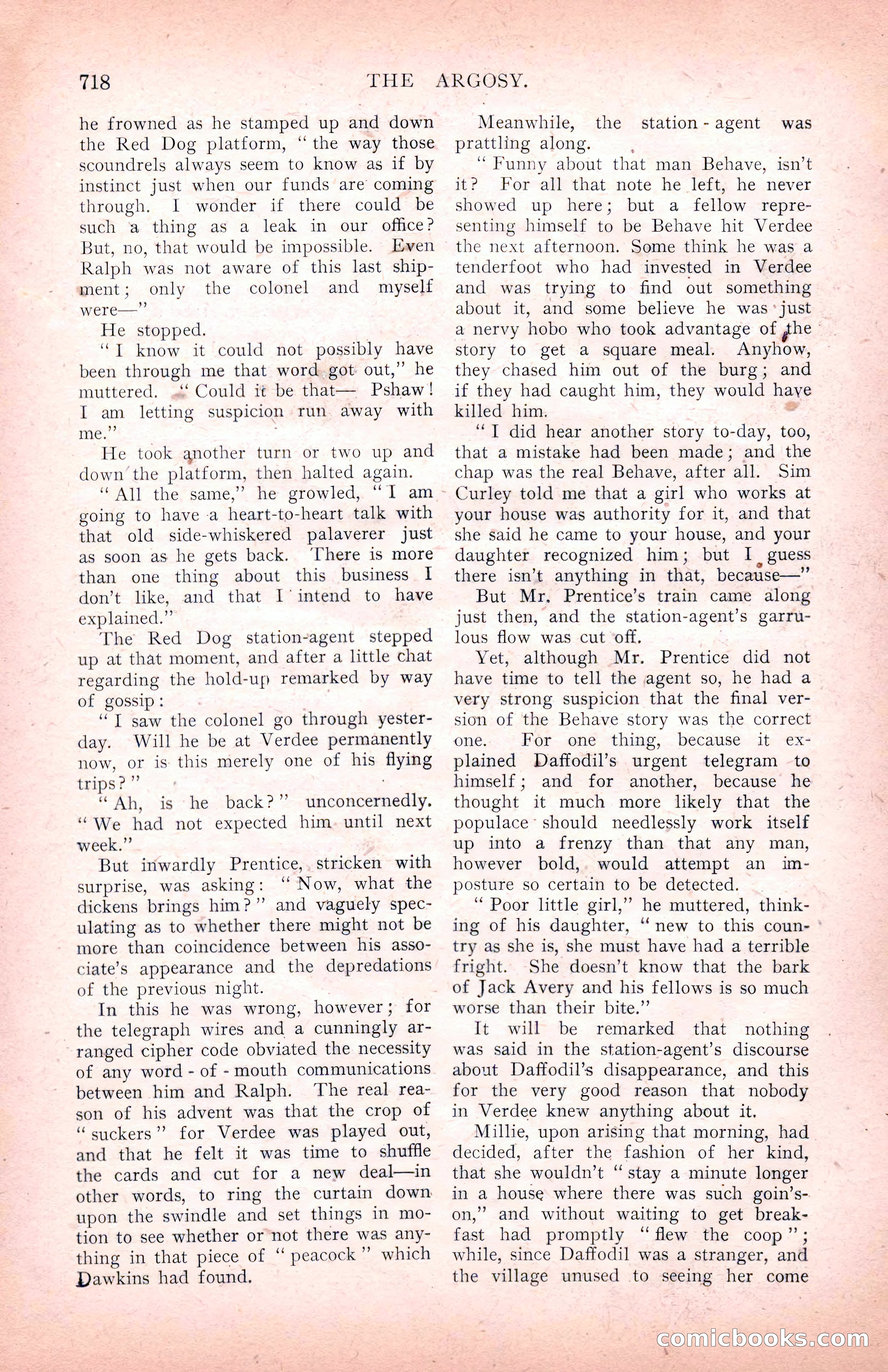 The Argosy for March 1909 — page 156 of 244
