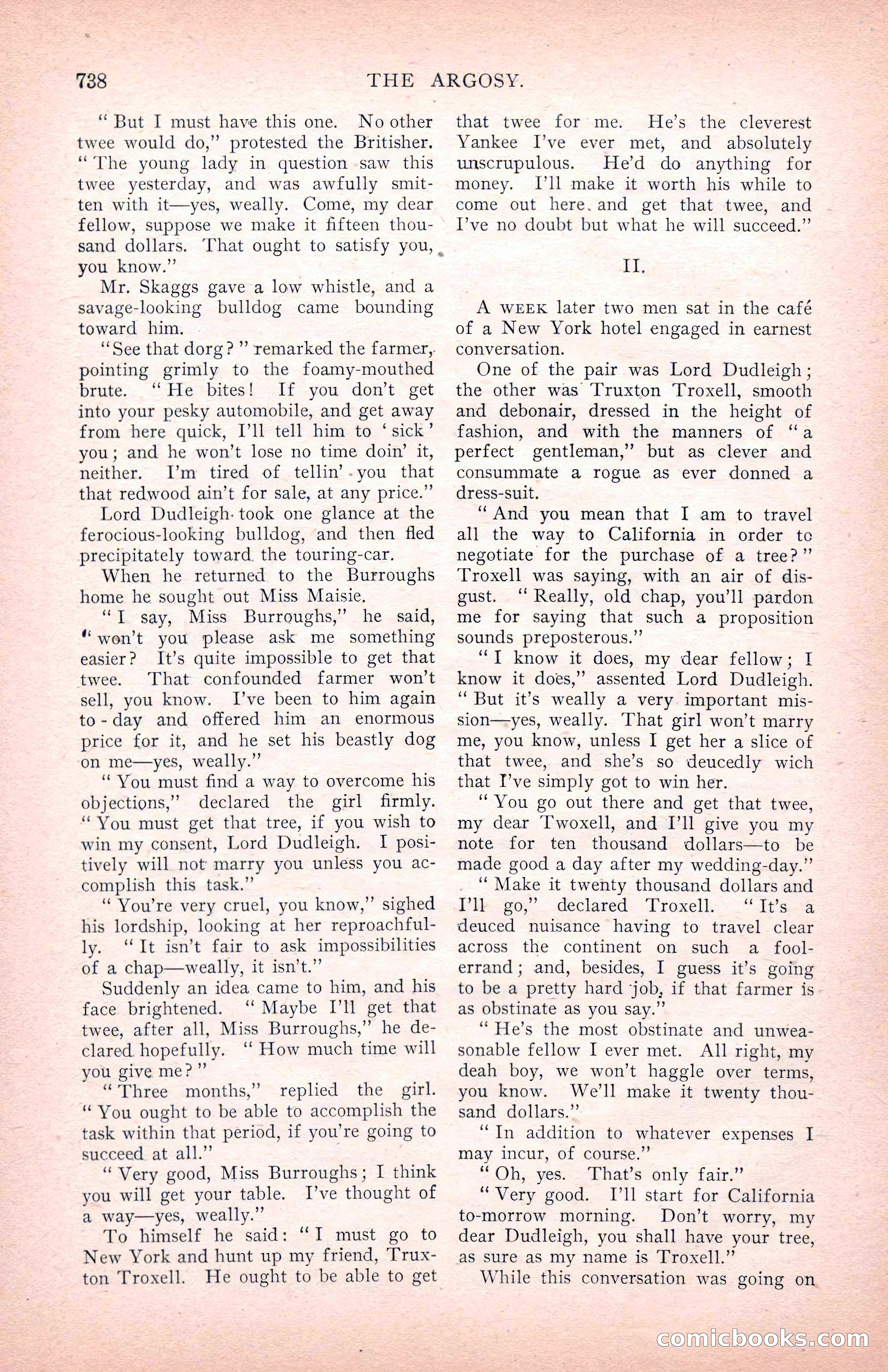 The Argosy for March 1909 — page 176 of 244