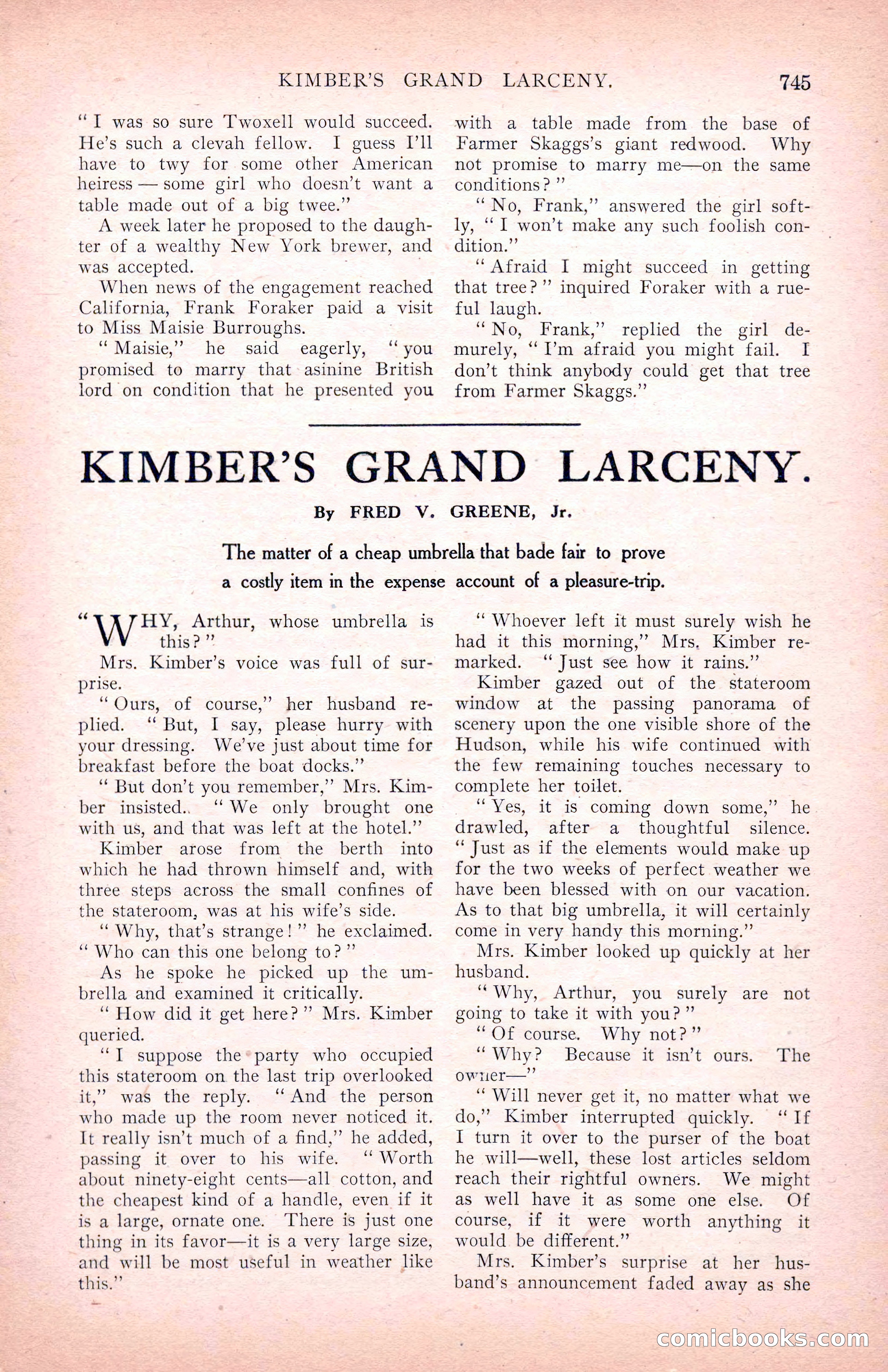 The Argosy for March 1909 — page 183 of 244