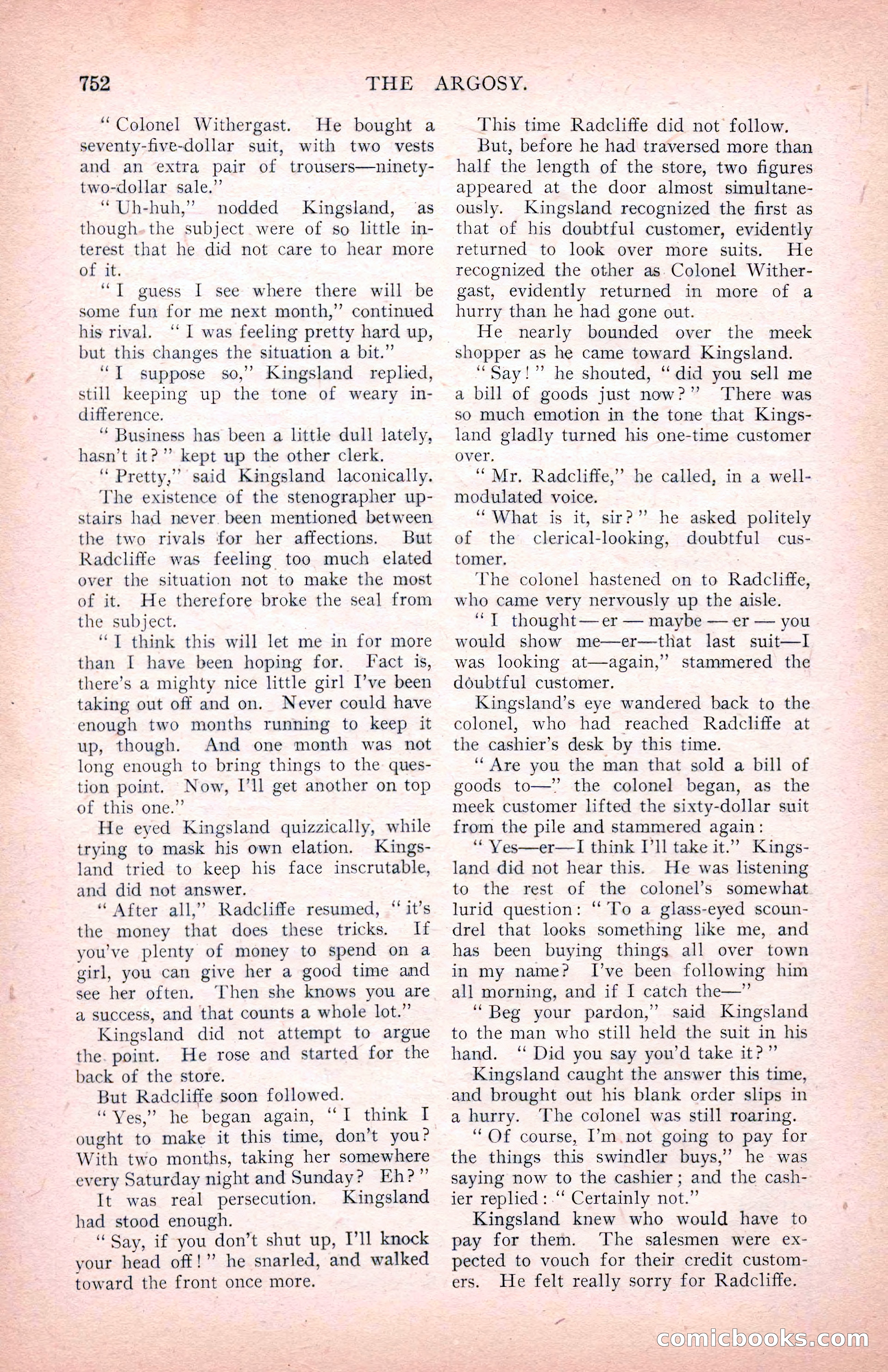 The Argosy for March 1909 — page 190 of 244