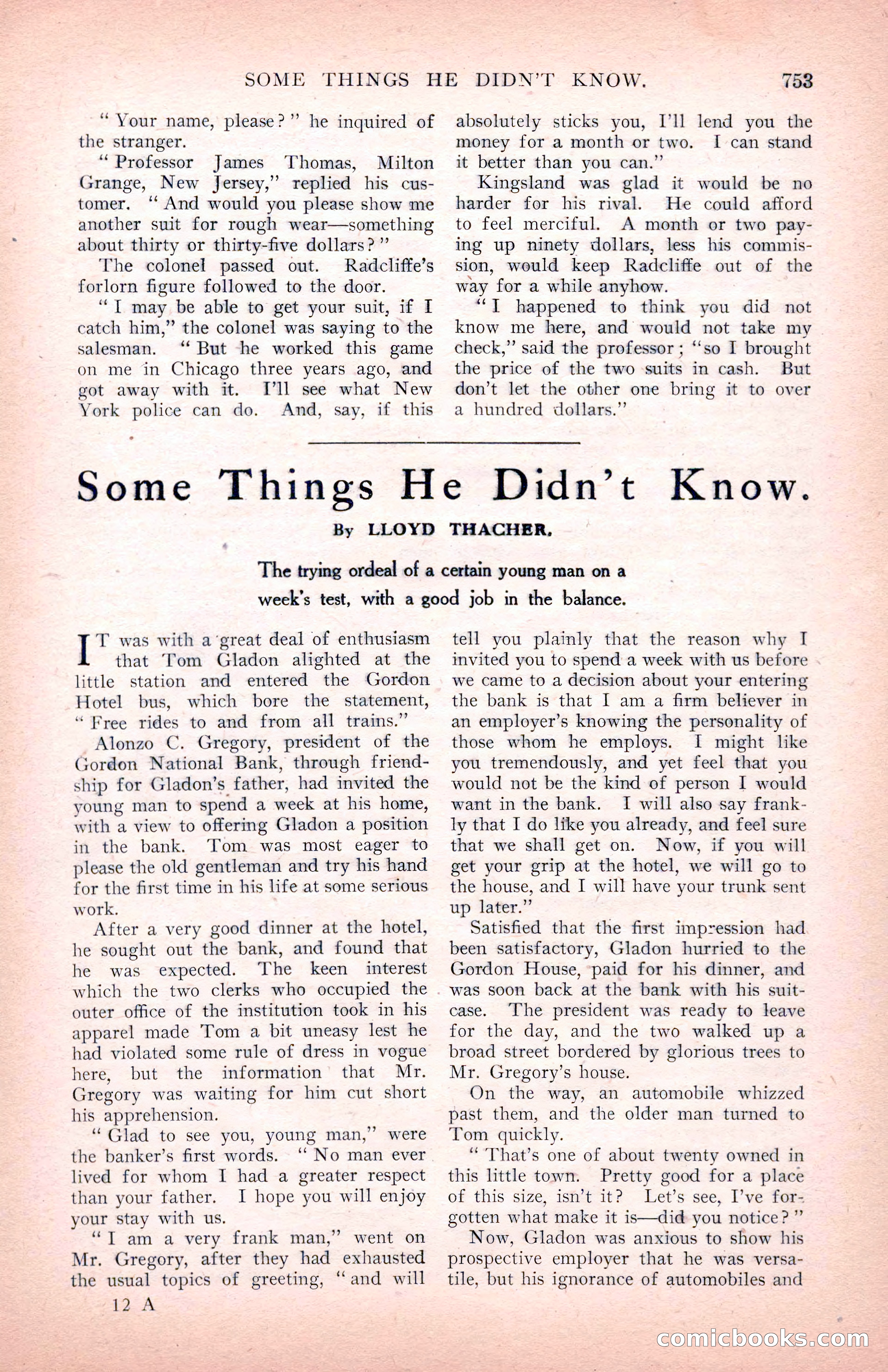 The Argosy for March 1909 — page 191 of 244