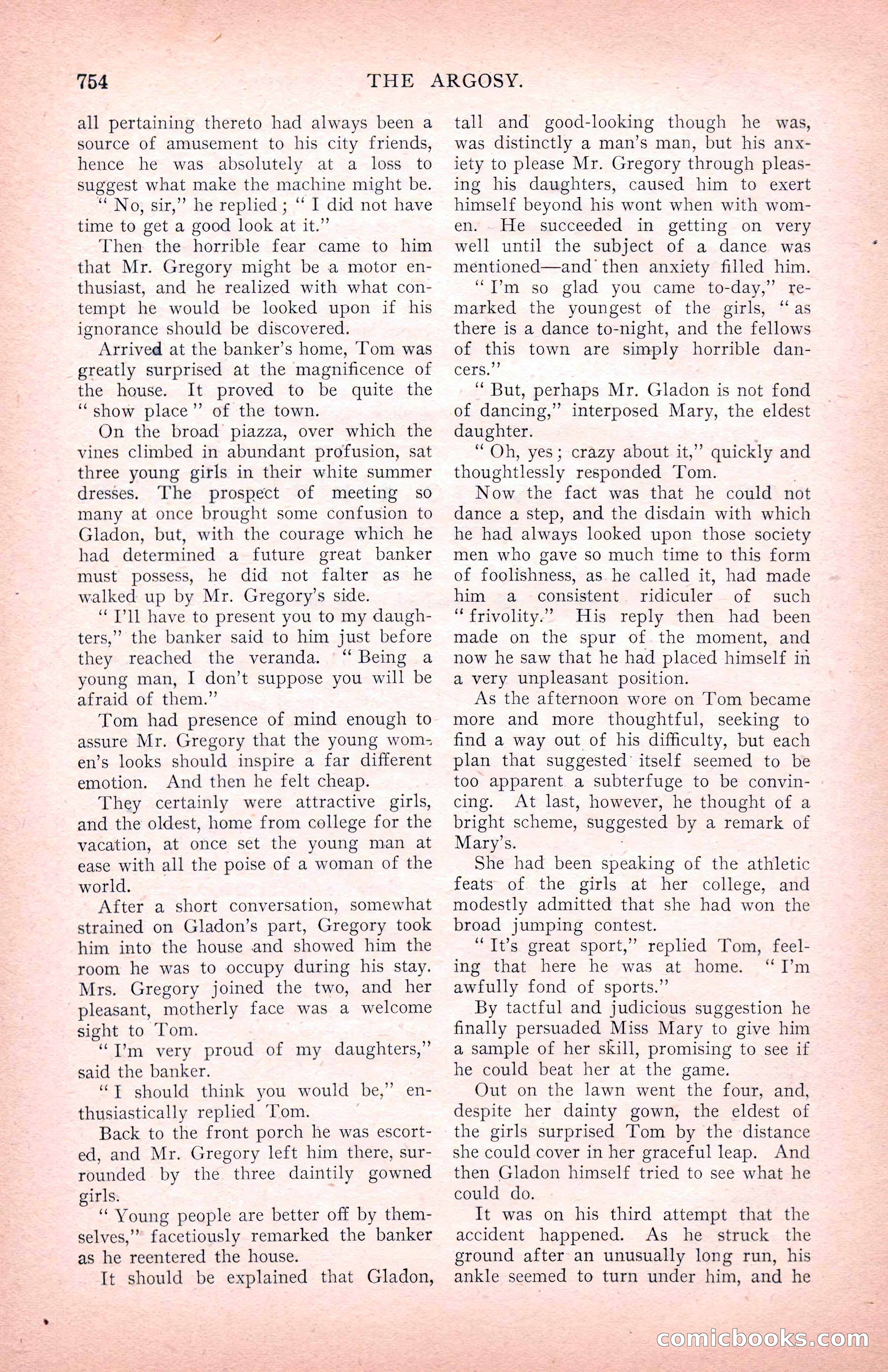 The Argosy for March 1909 — page 192 of 244