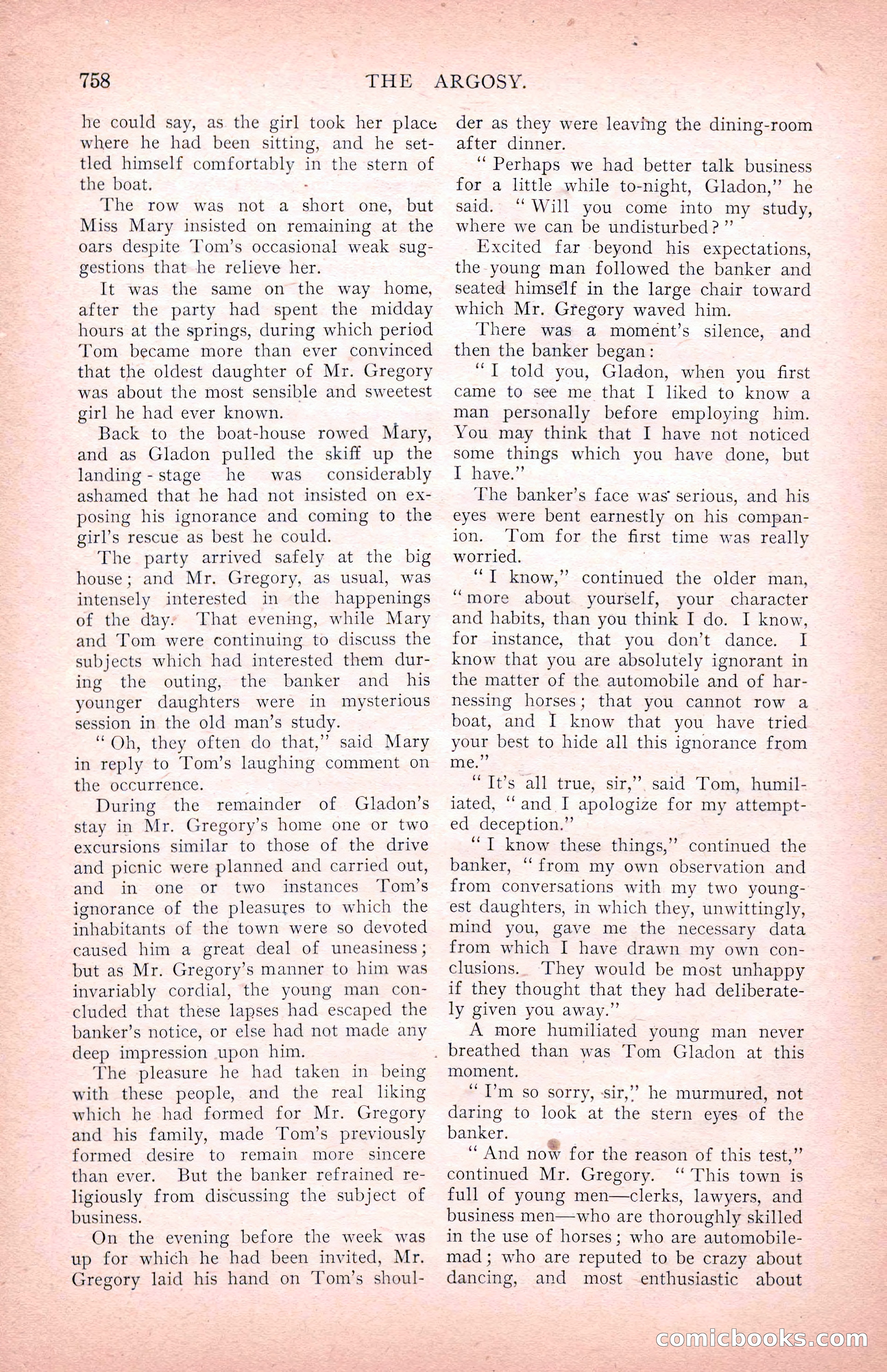 The Argosy for March 1909 — page 196 of 244