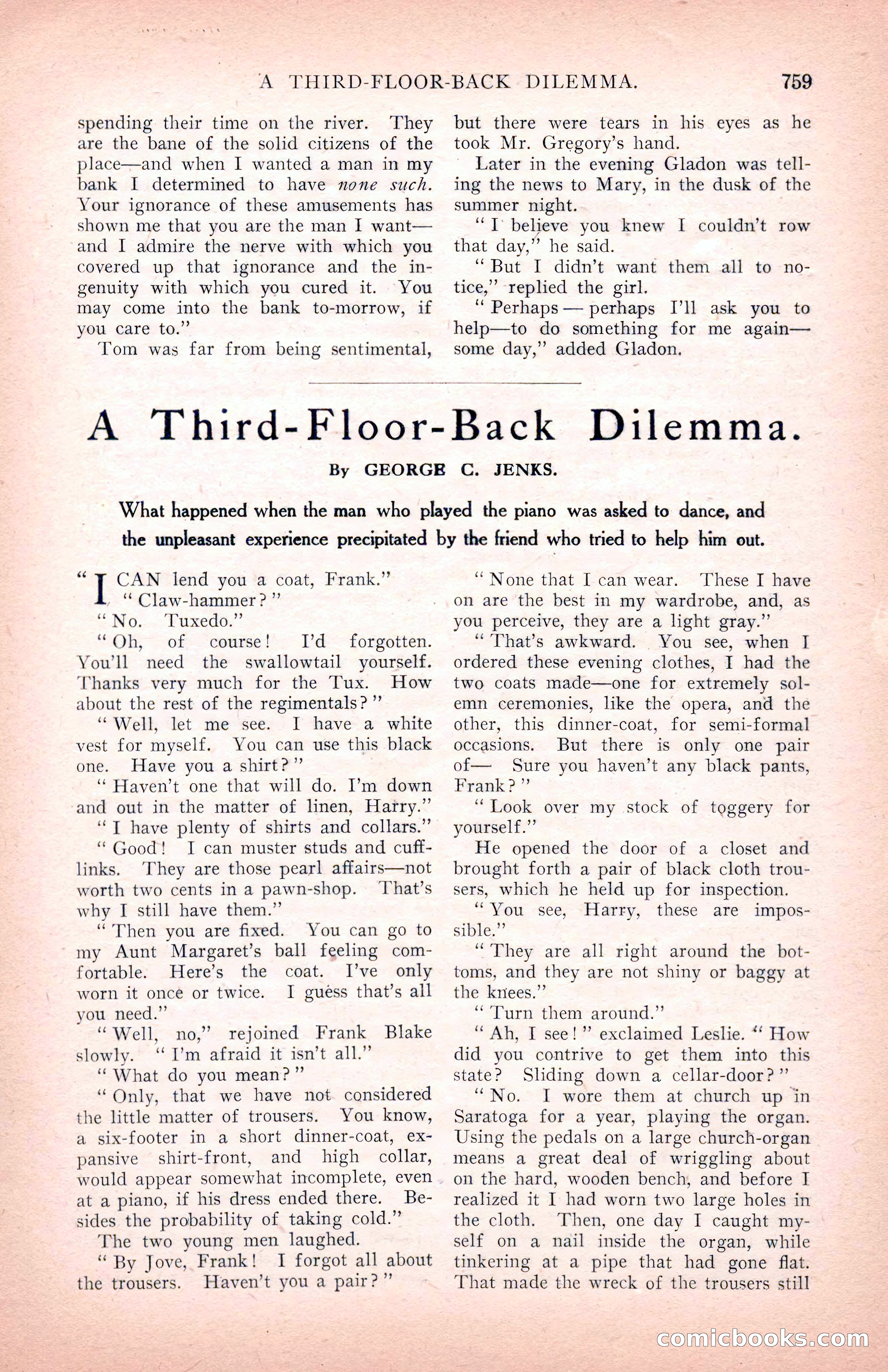 The Argosy for March 1909 — page 197 of 244