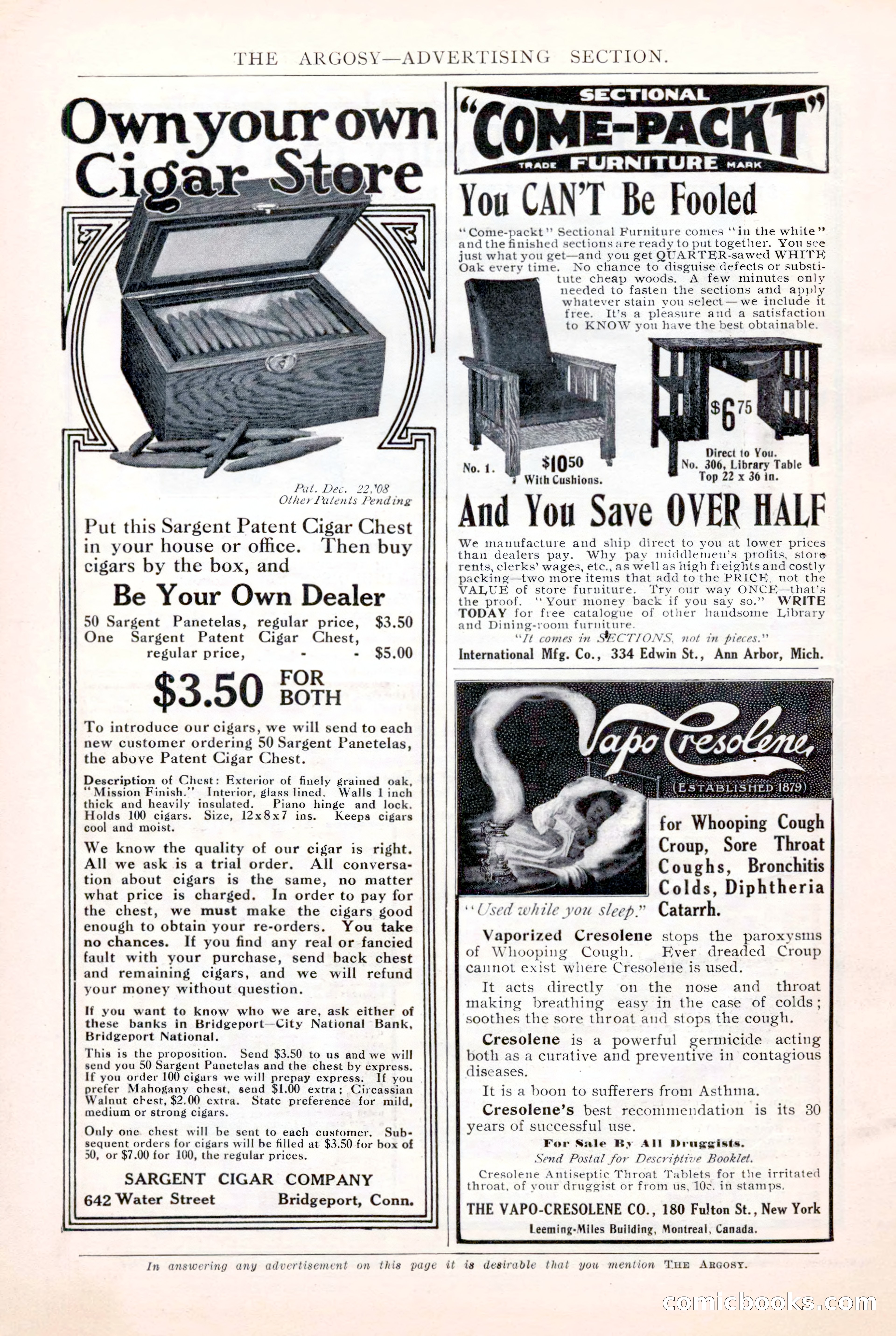 The Argosy for March 1909 — page 218 of 244