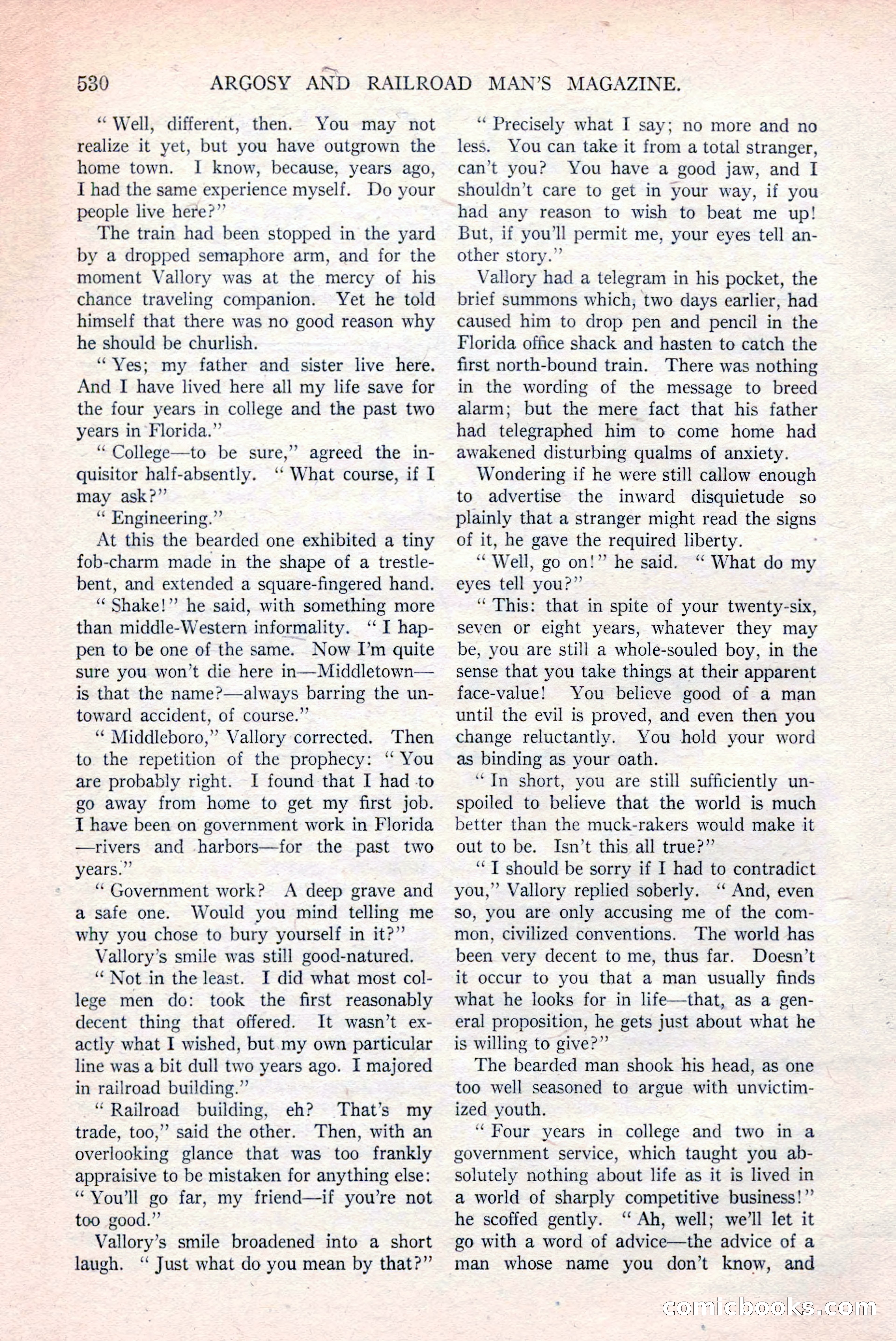 Argosy and Railroad Man's Magazine, March 15, 1919 — page 12 of 196
