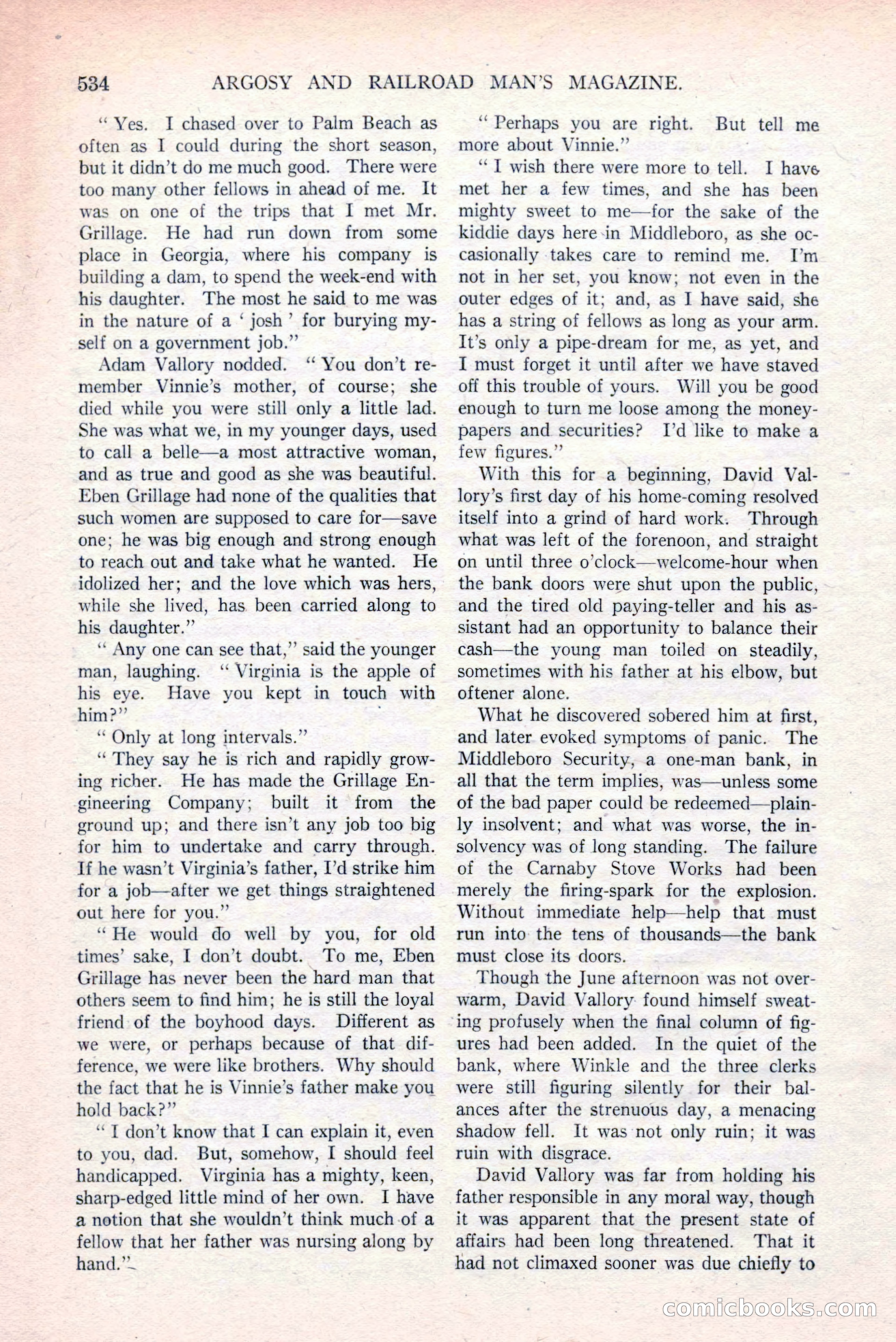 Argosy and Railroad Man's Magazine, March 15, 1919 — page 16 of 196