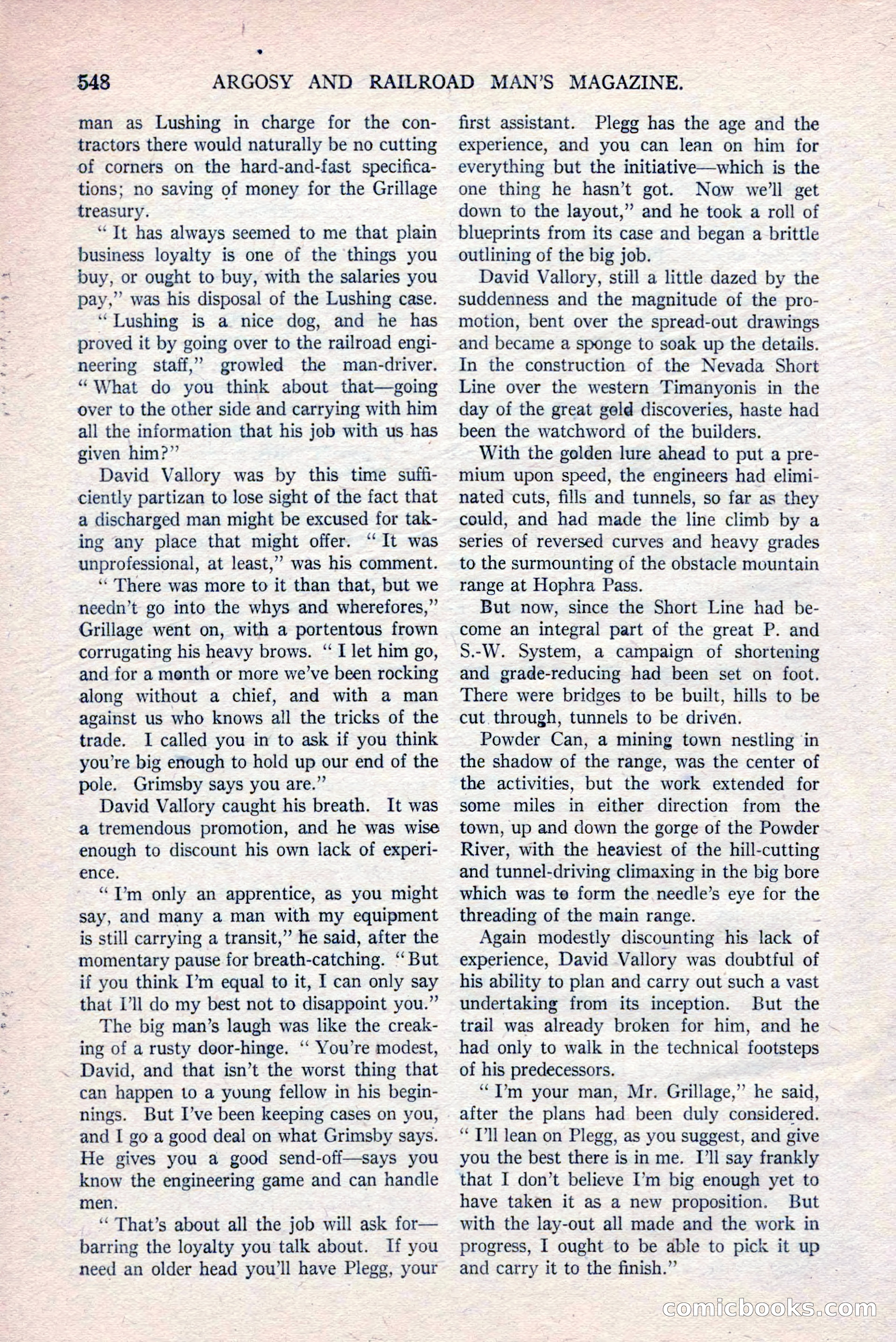 Argosy and Railroad Man's Magazine, March 15, 1919 — page 30 of 196