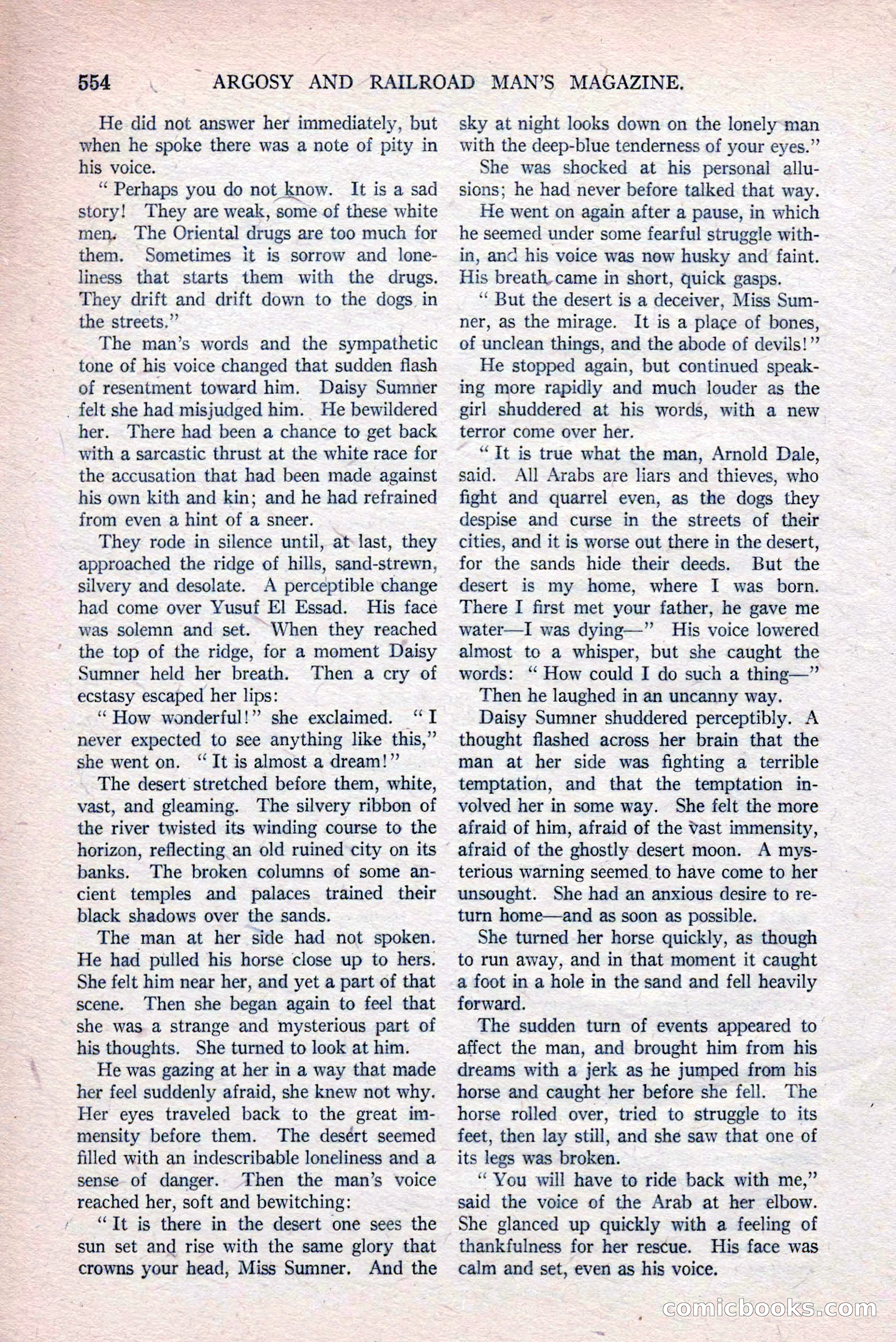 Argosy and Railroad Man's Magazine, March 15, 1919 — page 36 of 196