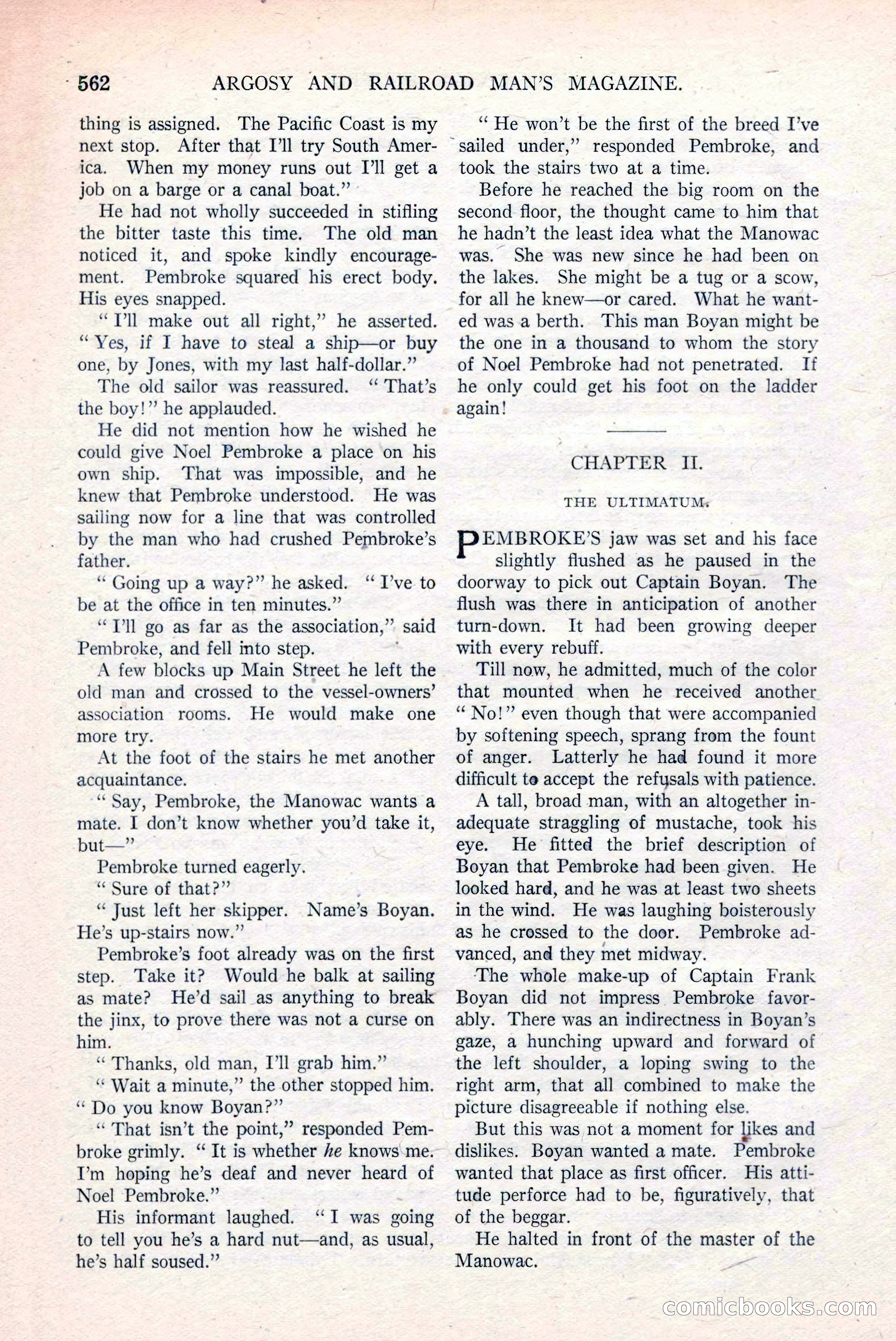 Argosy and Railroad Man's Magazine, March 15, 1919 — page 44 of 196