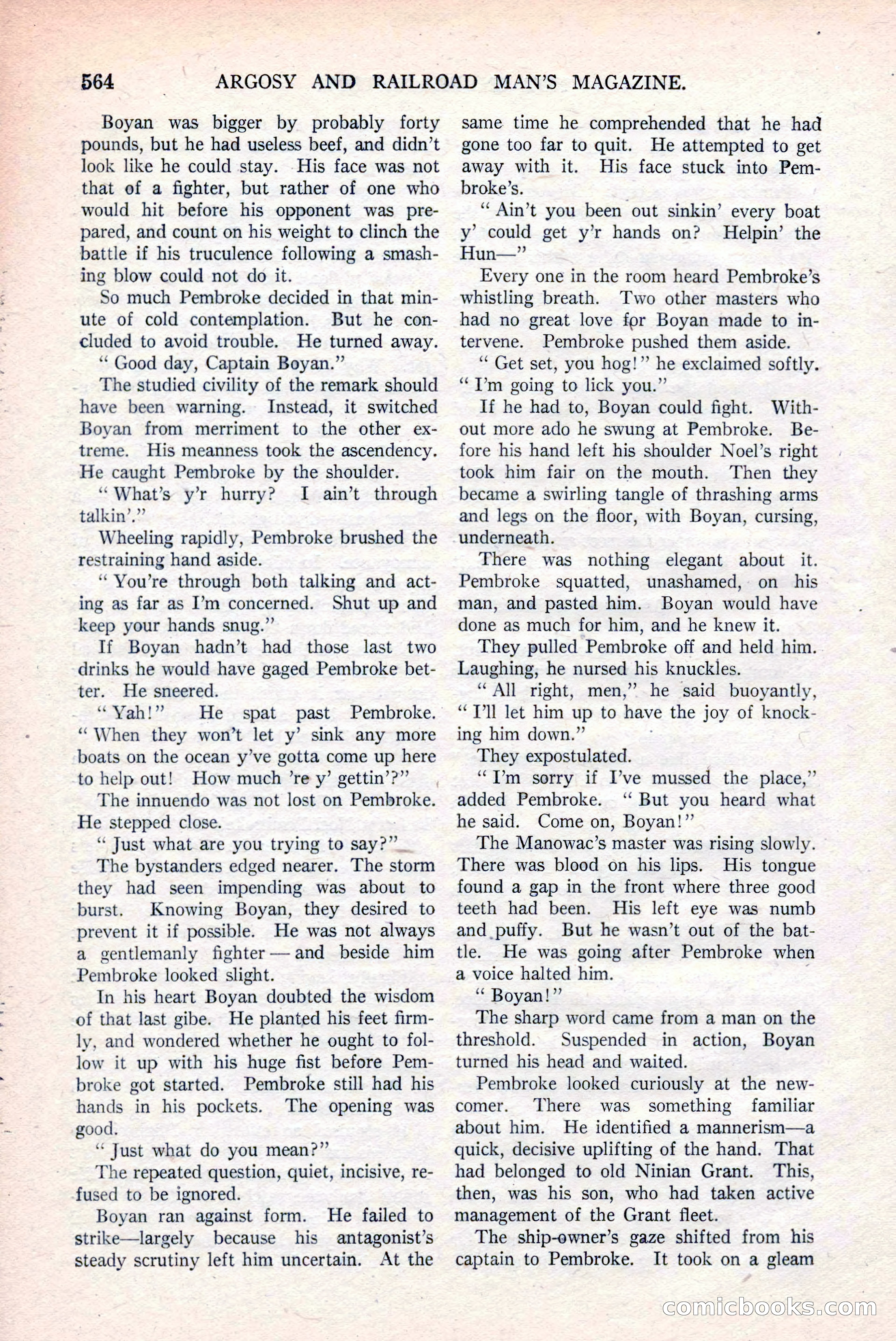 Argosy and Railroad Man's Magazine, March 15, 1919 — page 46 of 196