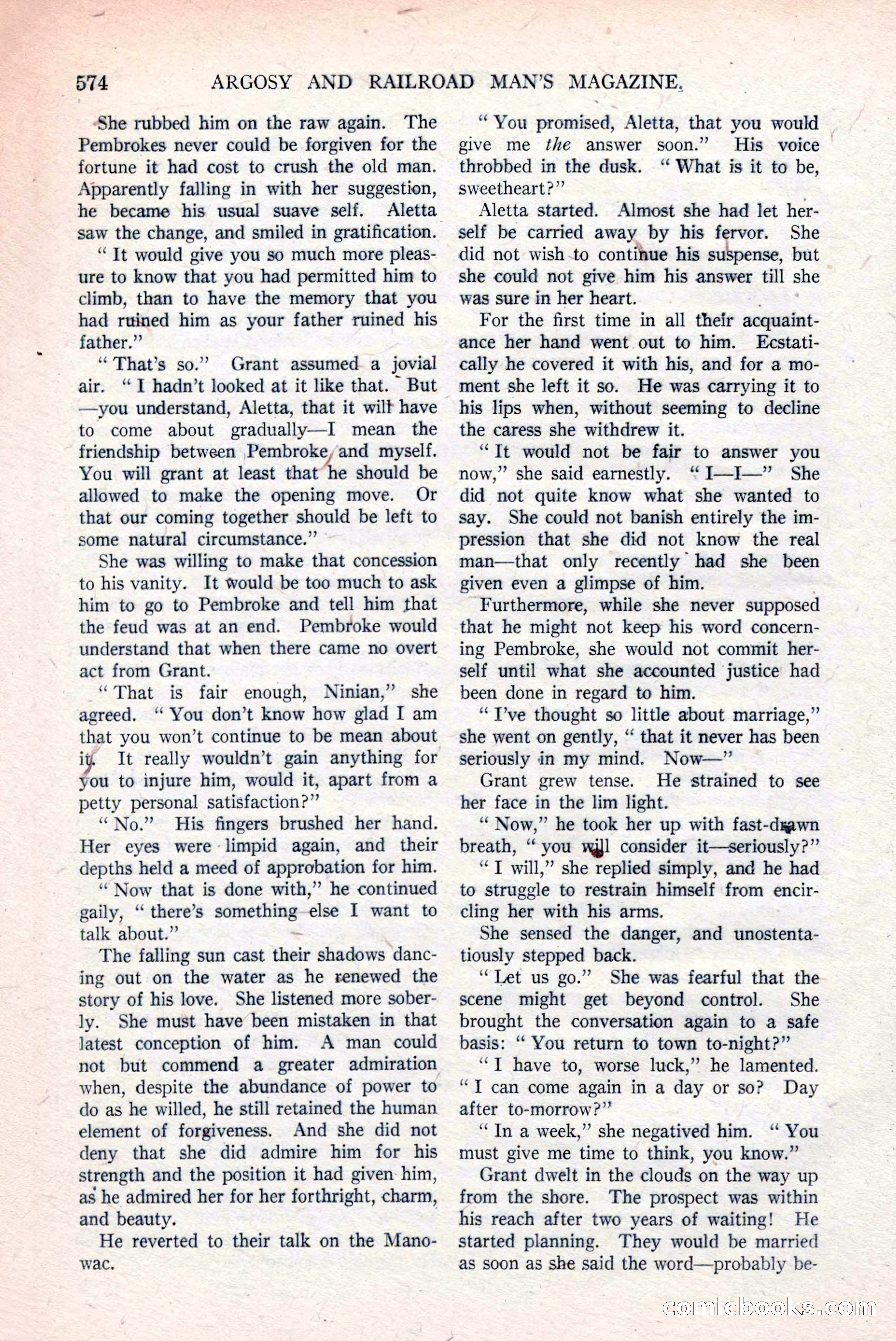 Argosy and Railroad Man's Magazine, March 15, 1919 — page 56 of 196