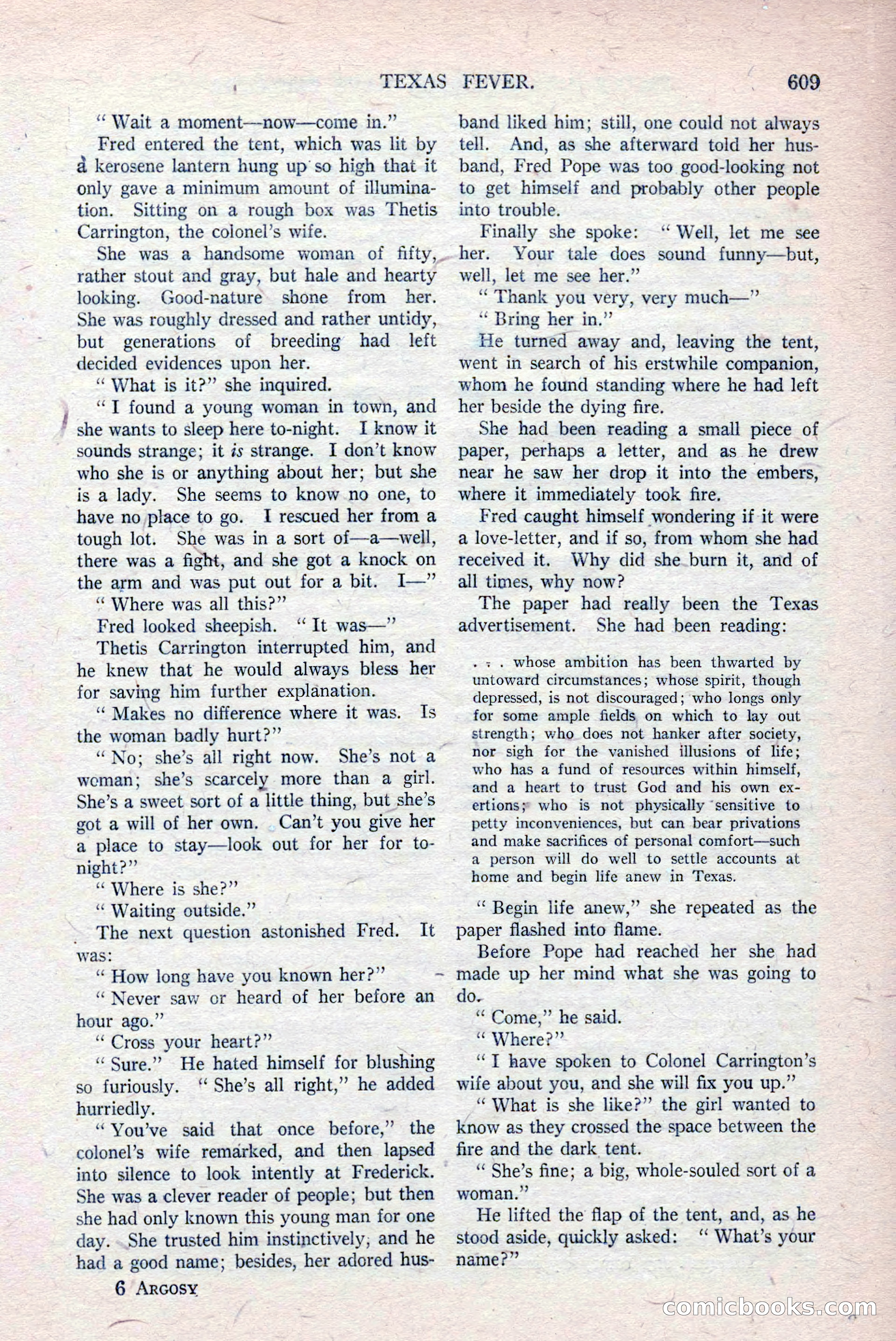 Argosy and Railroad Man's Magazine, March 15, 1919 — page 91 of 196