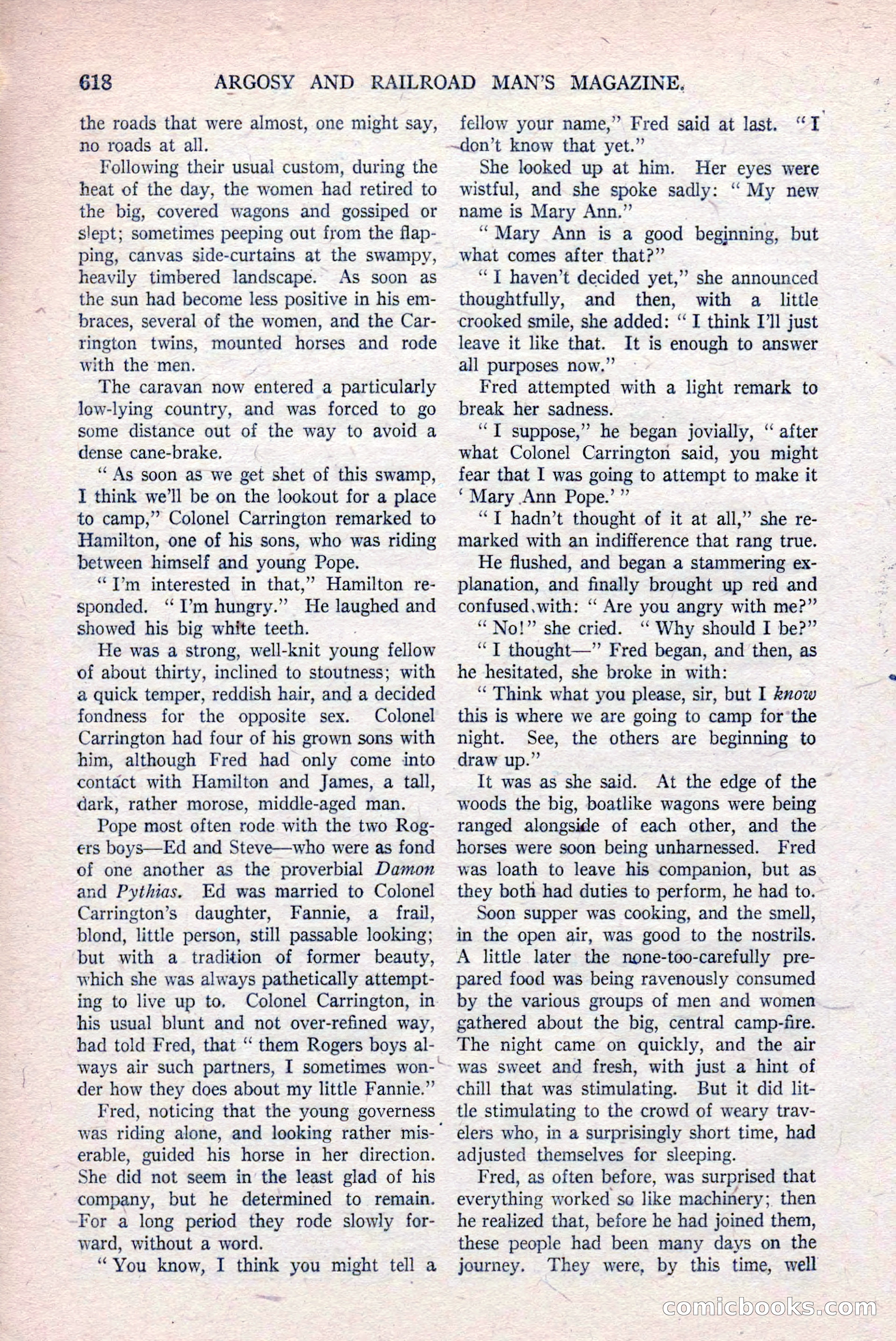 Argosy and Railroad Man's Magazine, March 15, 1919 — page 100 of 196