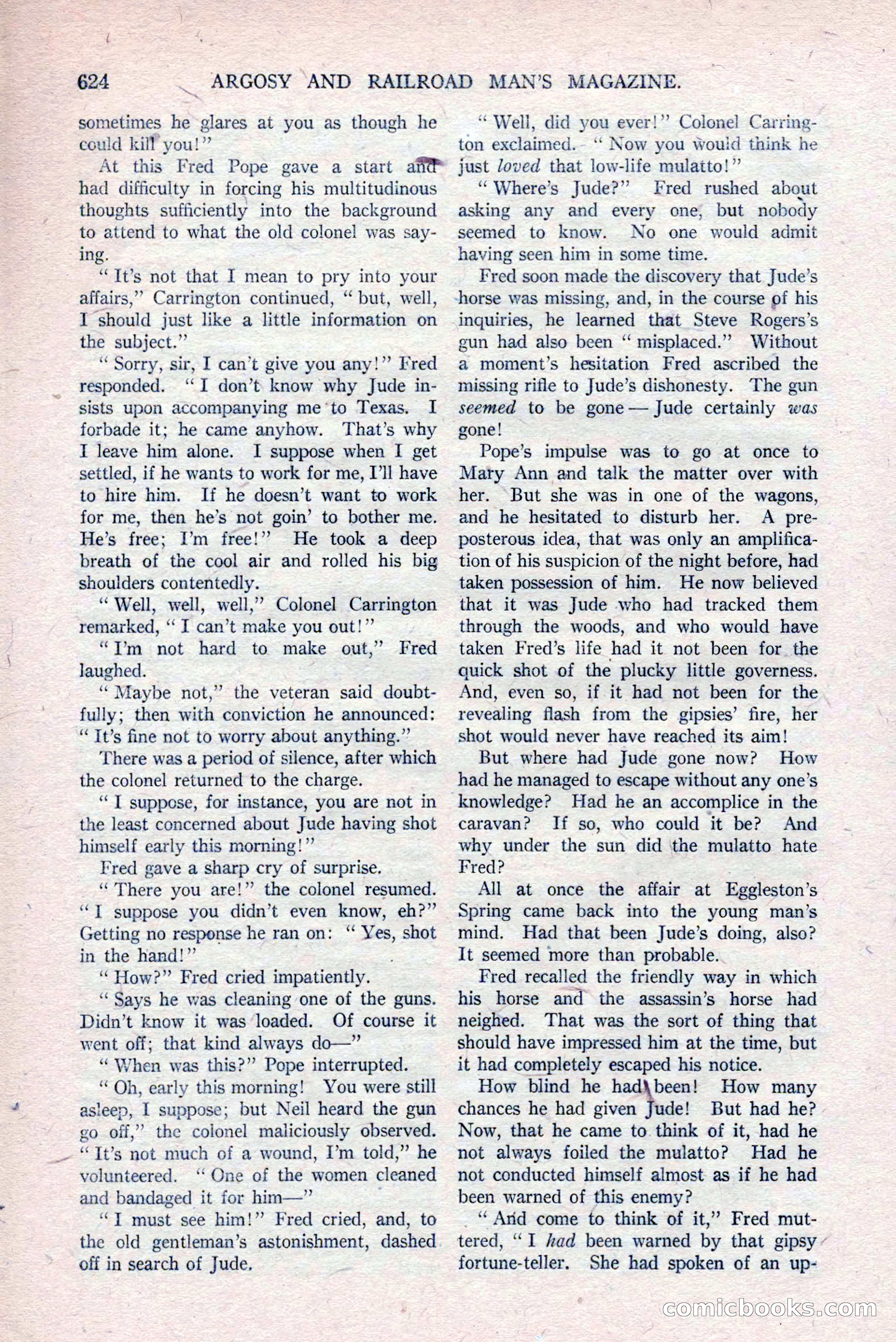Argosy and Railroad Man's Magazine, March 15, 1919 — page 106 of 196