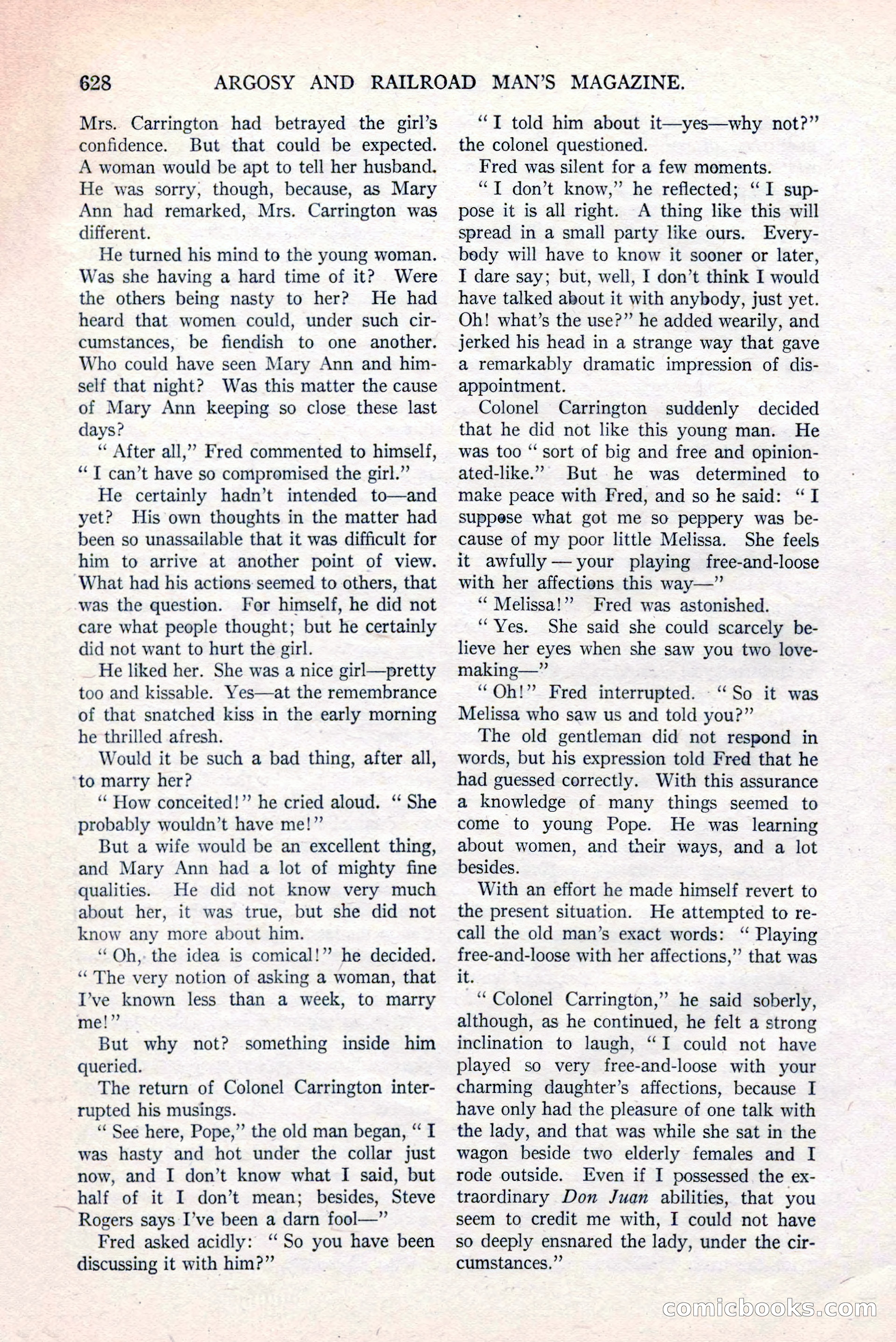 Argosy and Railroad Man's Magazine, March 15, 1919 — page 110 of 196