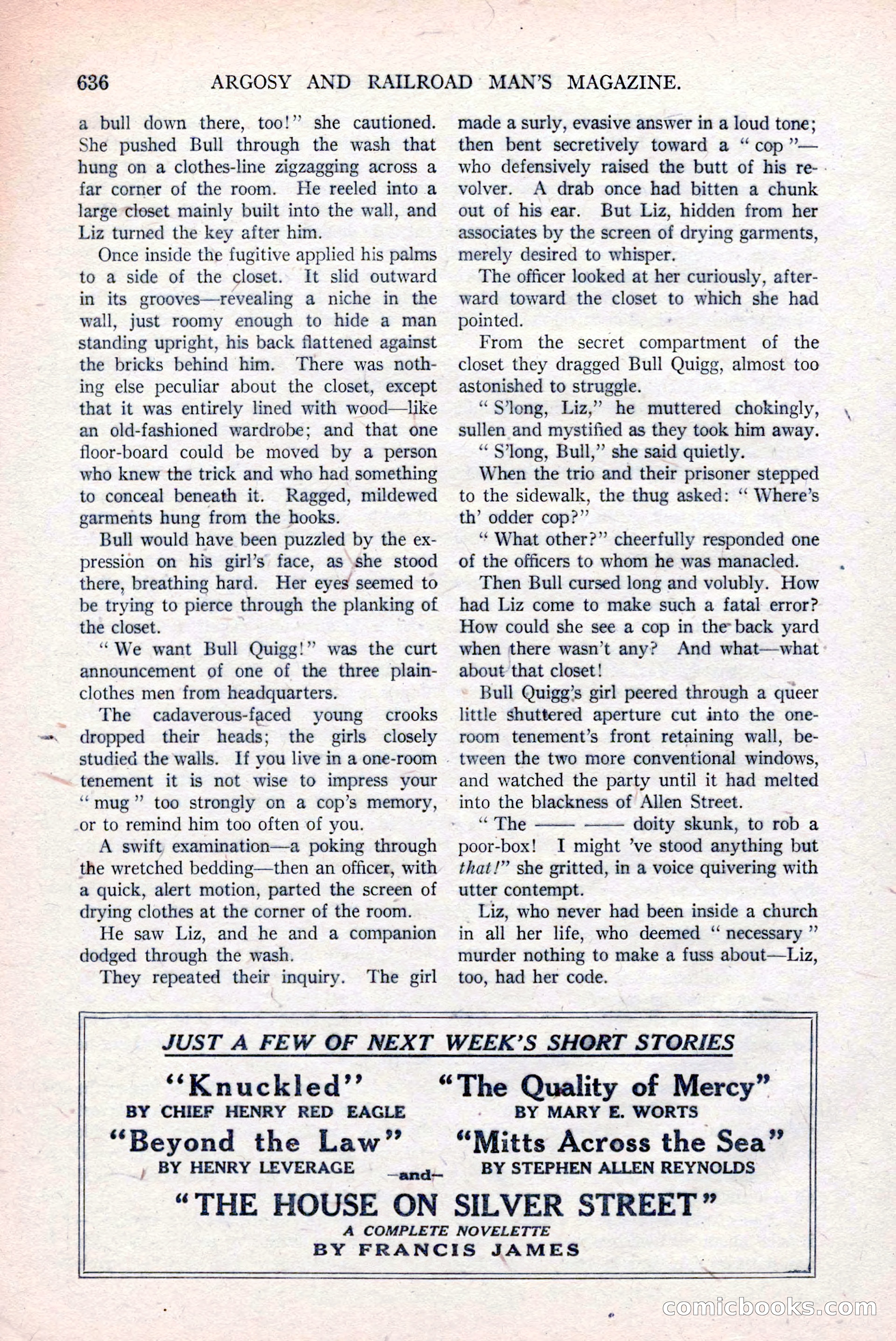 Argosy and Railroad Man's Magazine, March 15, 1919 — page 118 of 196