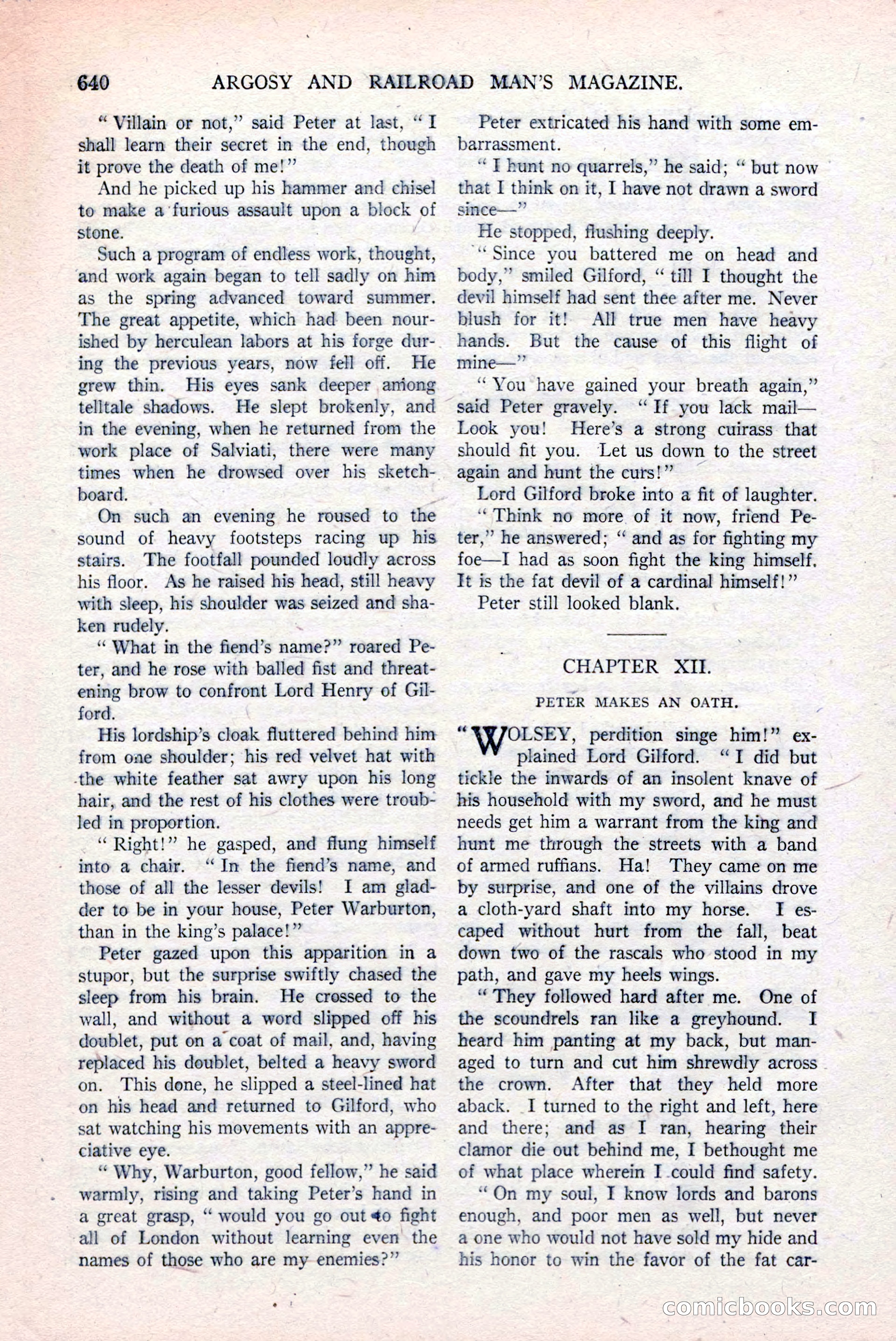 Argosy and Railroad Man's Magazine, March 15, 1919 — page 122 of 196
