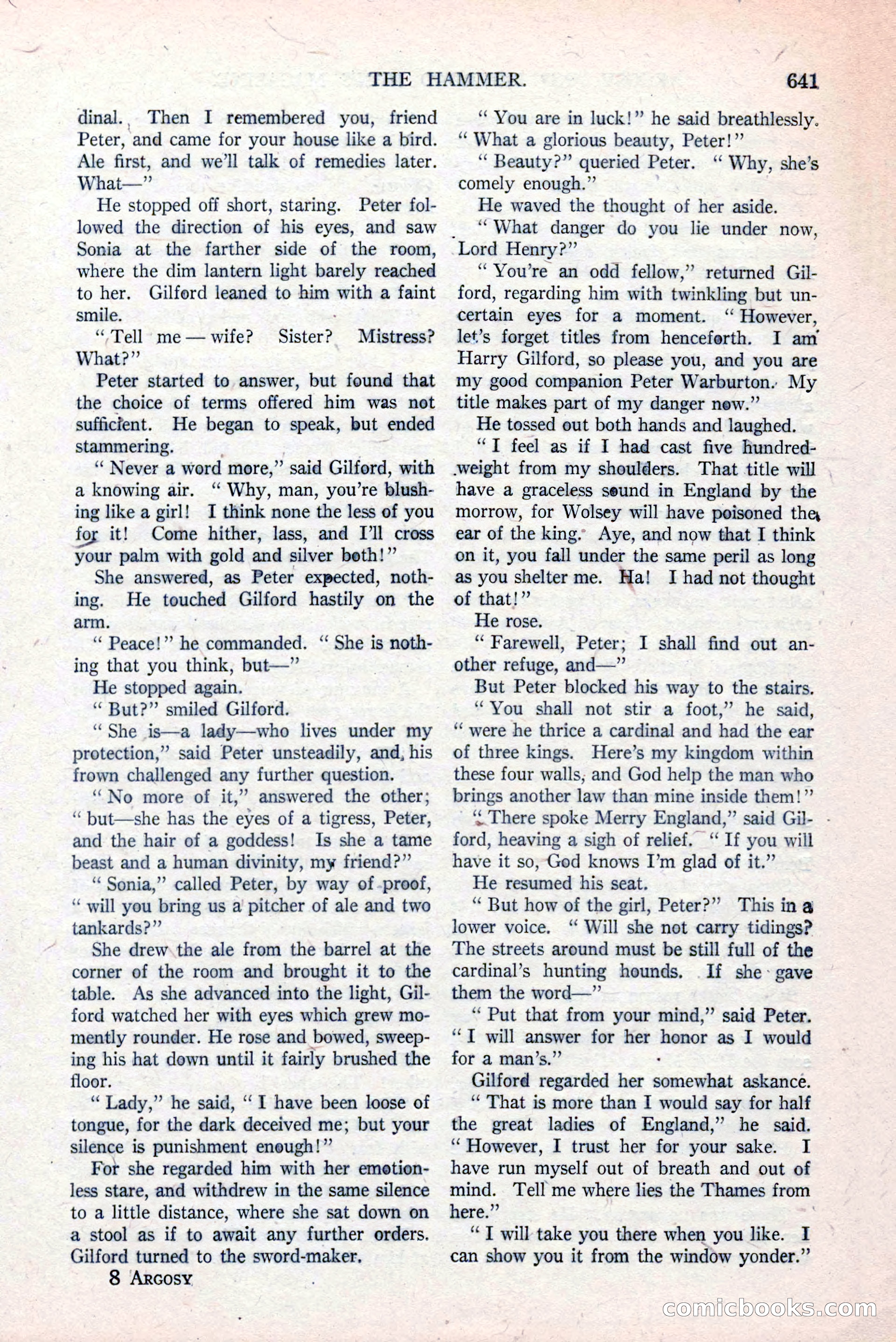 Argosy and Railroad Man's Magazine, March 15, 1919 — page 123 of 196