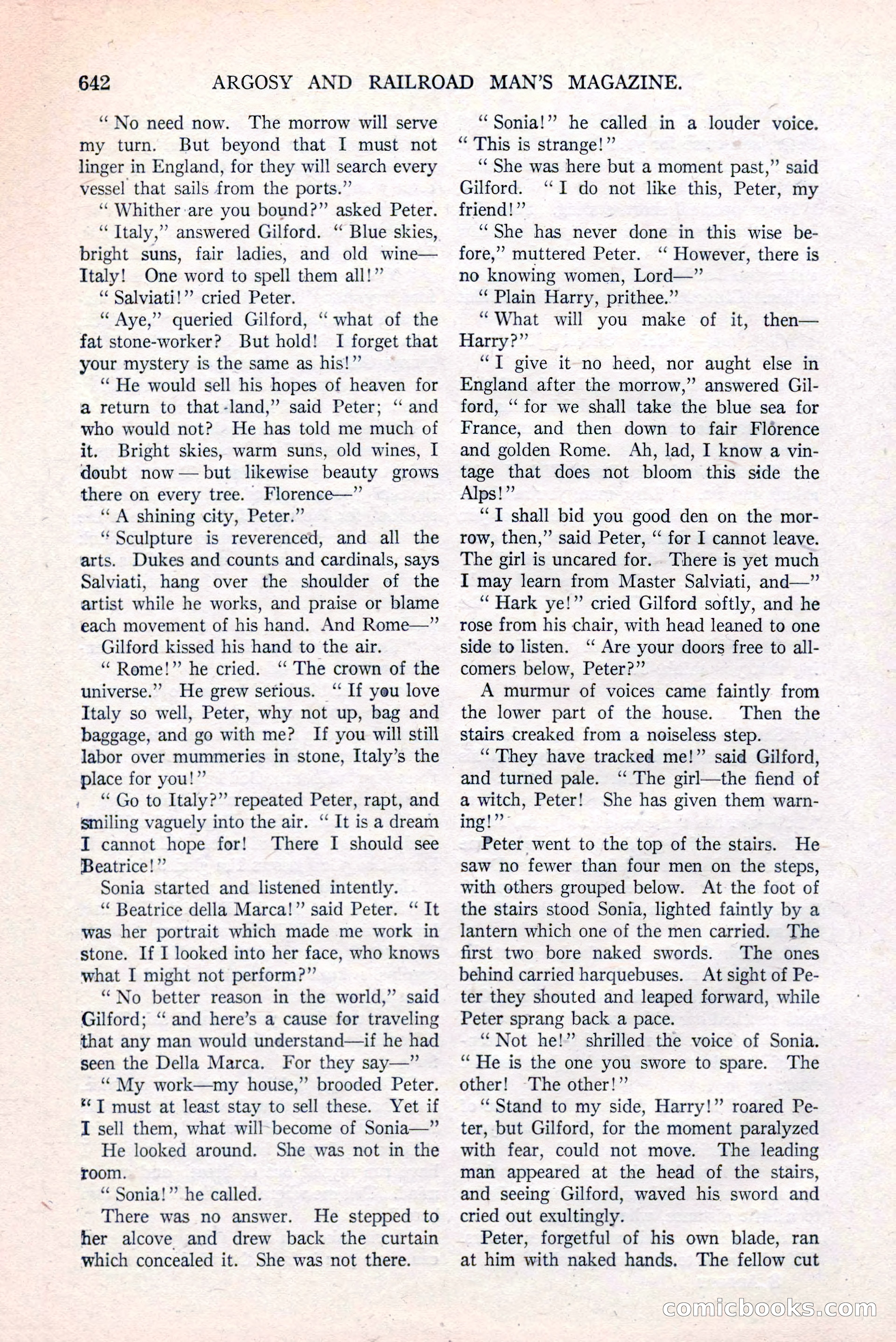 Argosy and Railroad Man's Magazine, March 15, 1919 — page 124 of 196