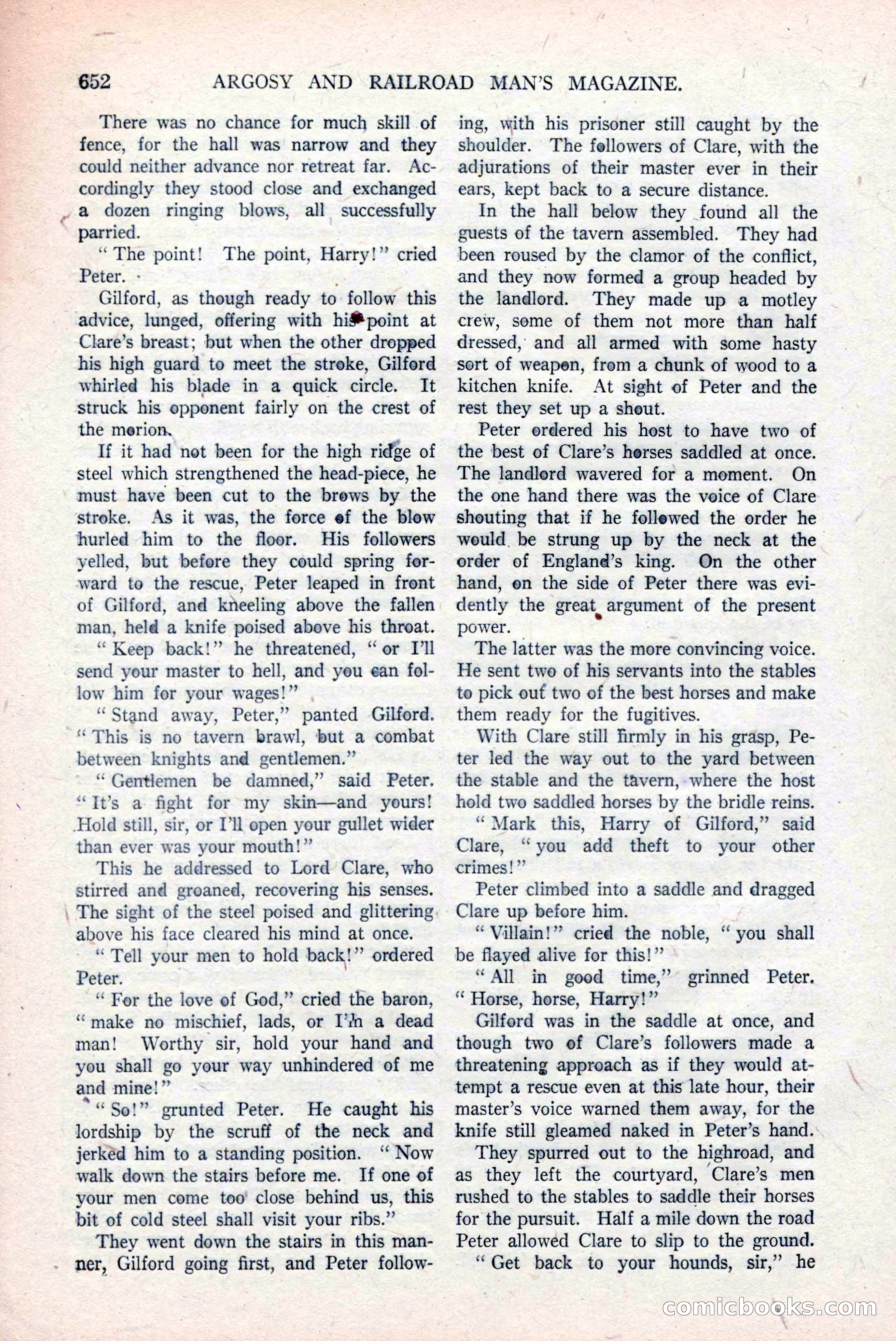 Argosy and Railroad Man's Magazine, March 15, 1919 — page 134 of 196