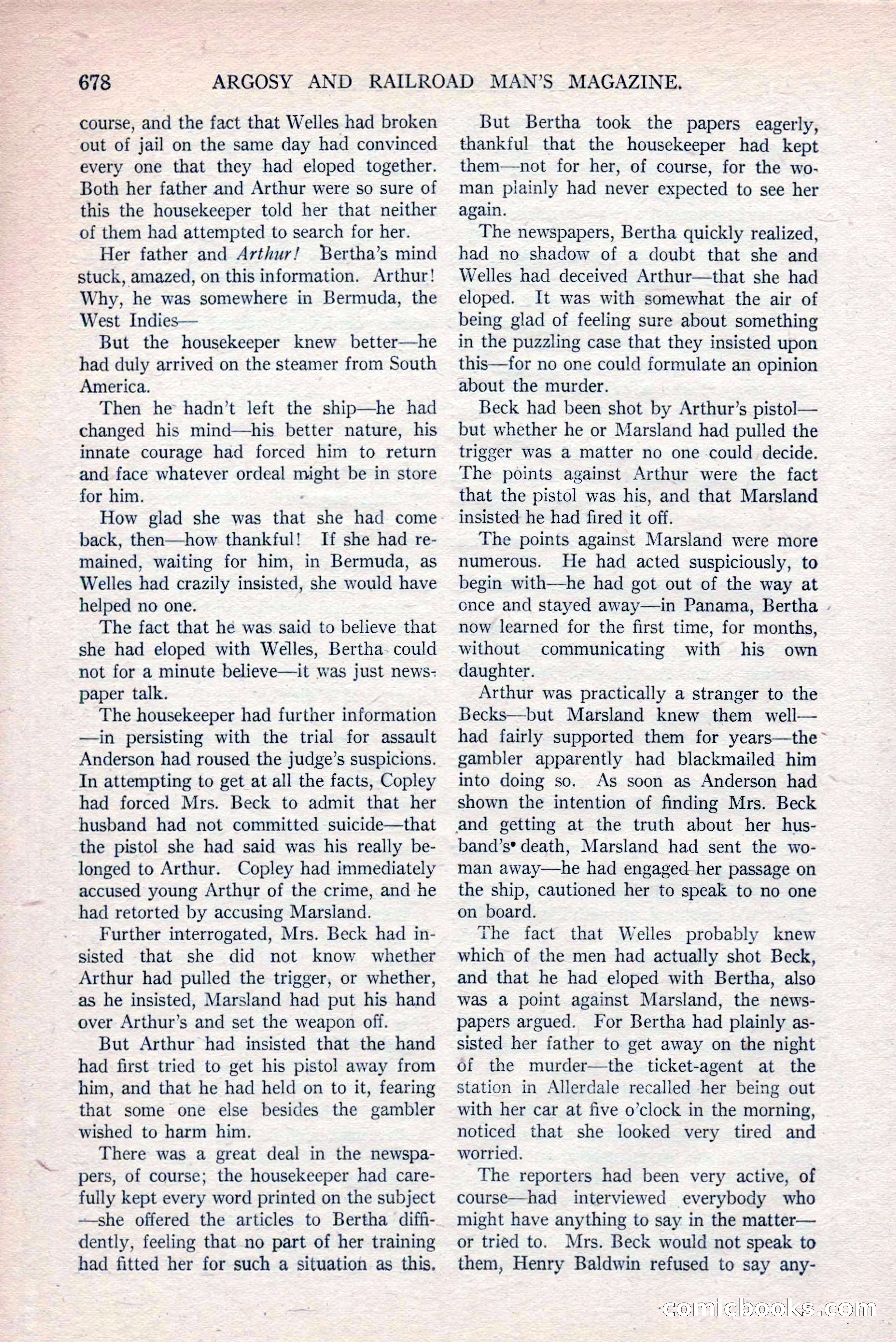 Argosy and Railroad Man's Magazine, March 15, 1919 — page 160 of 196