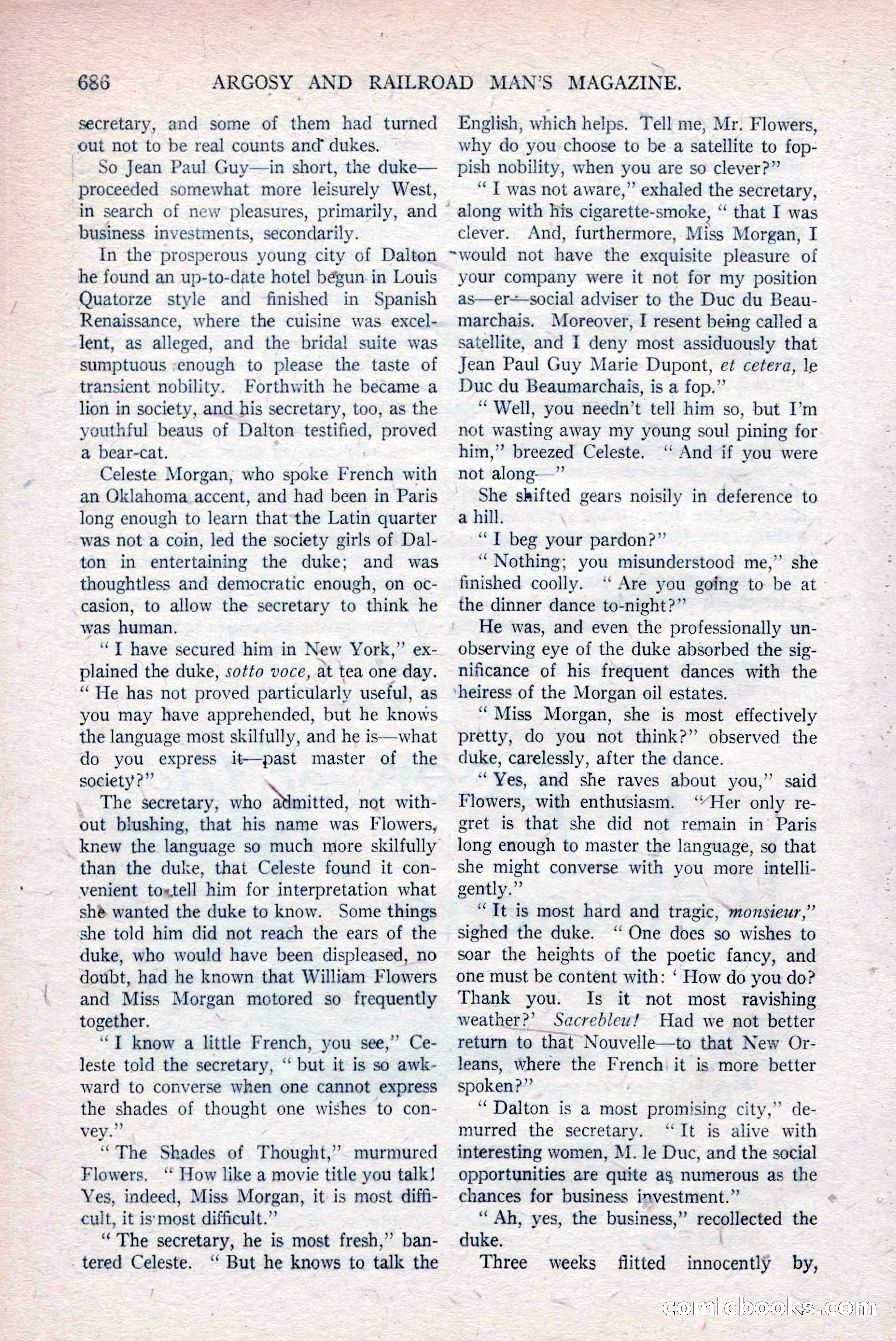 Argosy and Railroad Man's Magazine, March 15, 1919 — page 168 of 196