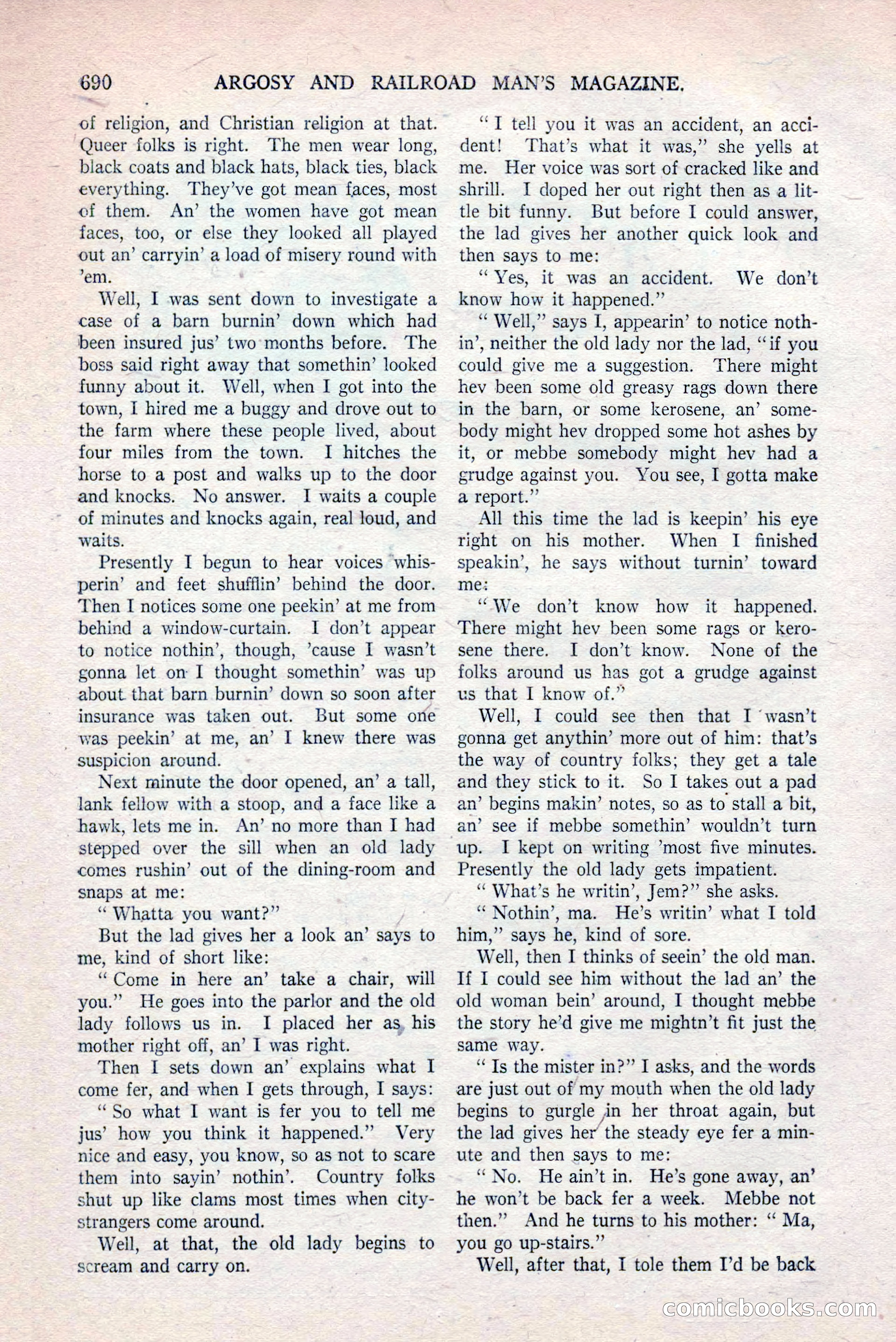 Argosy and Railroad Man's Magazine, March 15, 1919 — page 172 of 196