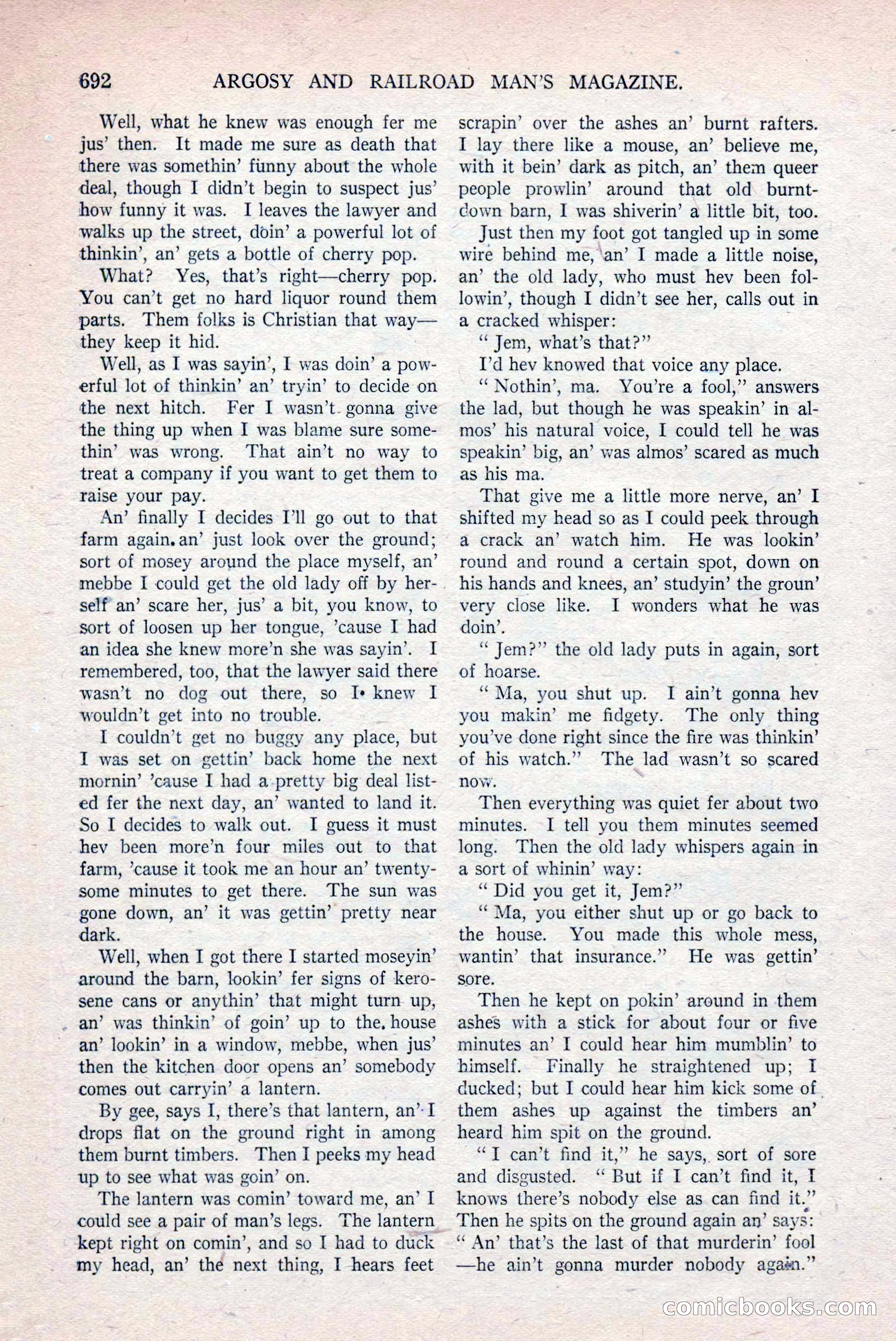 Argosy and Railroad Man's Magazine, March 15, 1919 — page 174 of 196