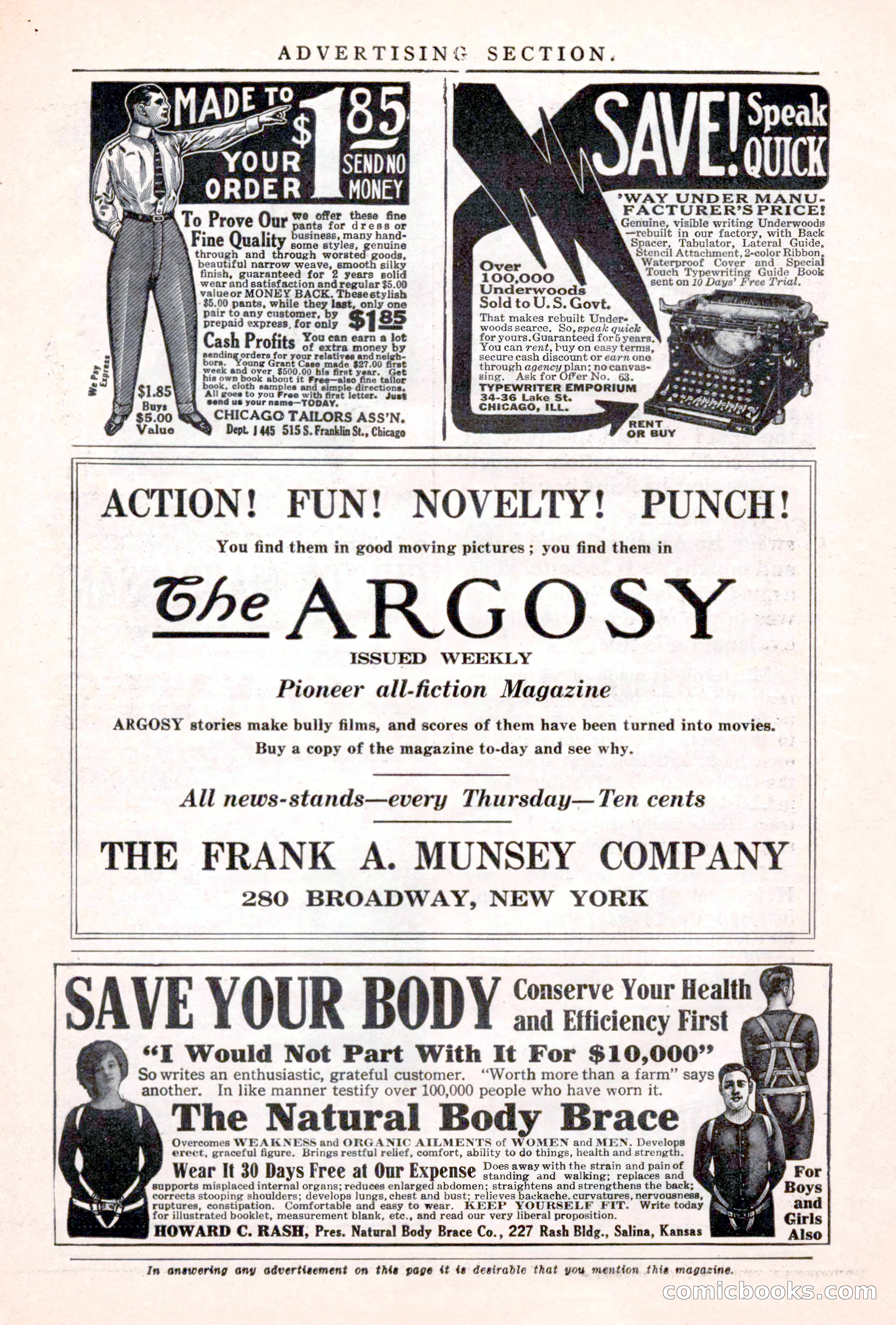 Argosy and Railroad Man's Magazine, March 15, 1919 — page 192 of 196