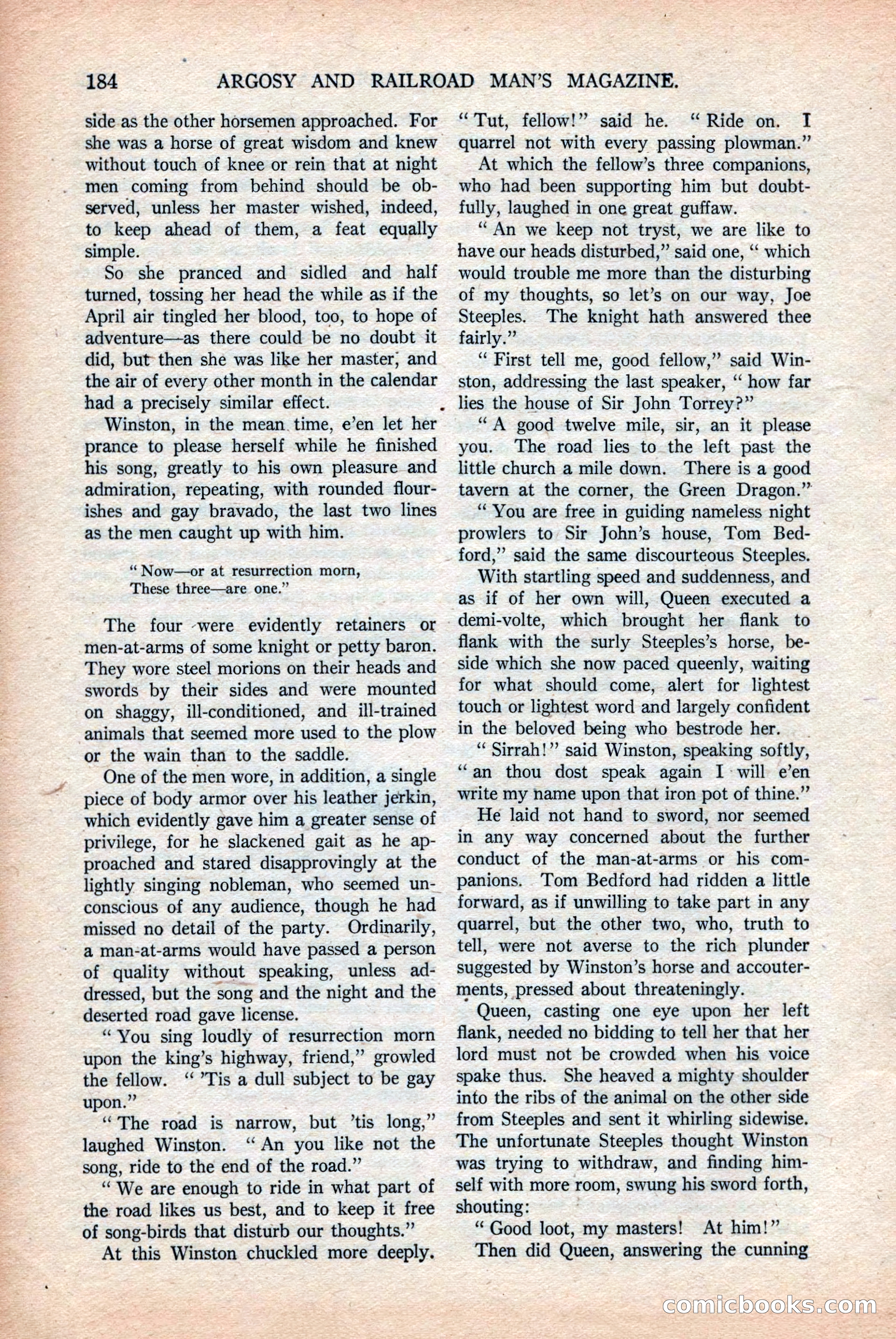 Argosy and Railroad Man's Magazine, Vol. 108 No. 2 — page 18 of 188