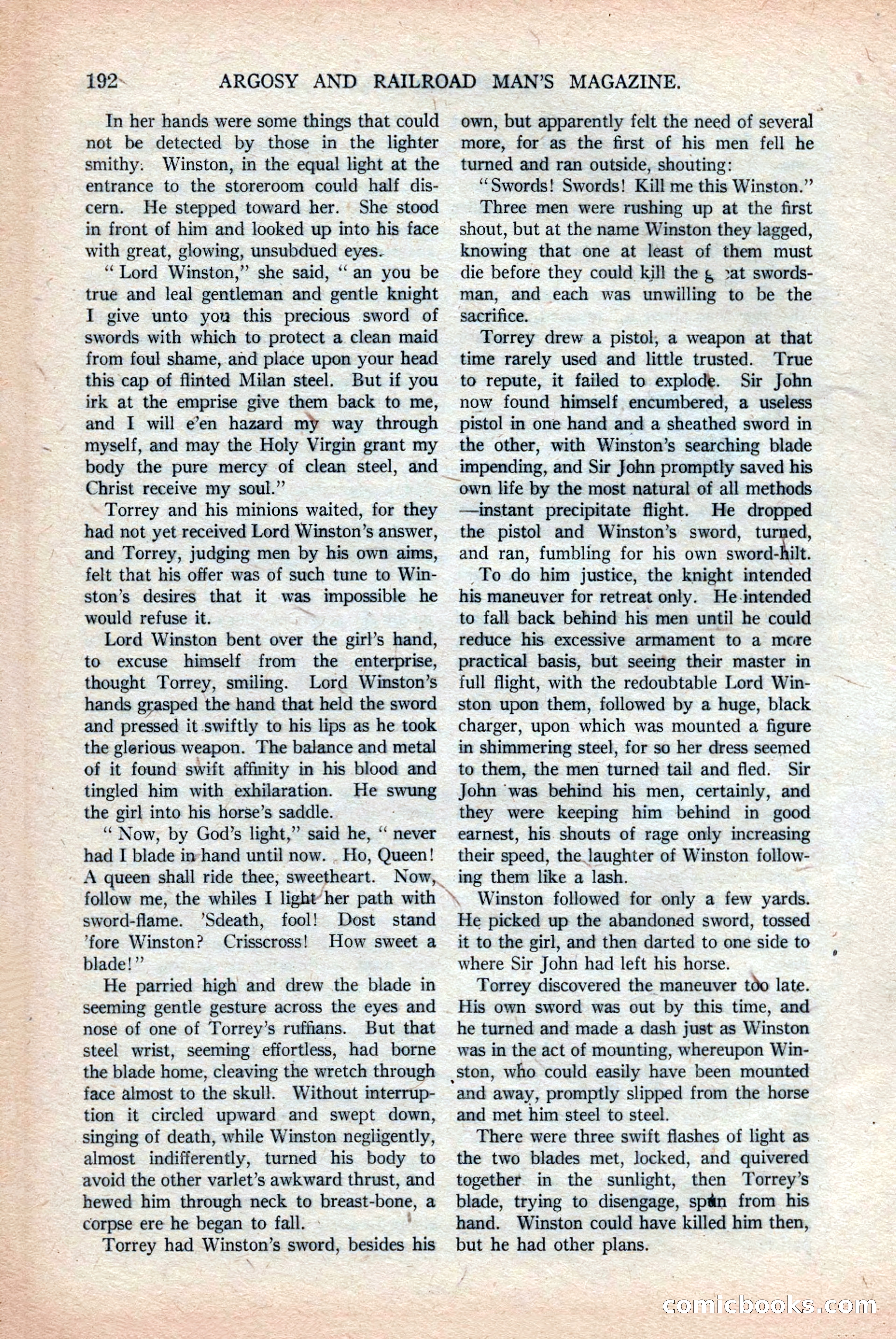 Argosy and Railroad Man's Magazine, Vol. 108 No. 2 — page 26 of 188