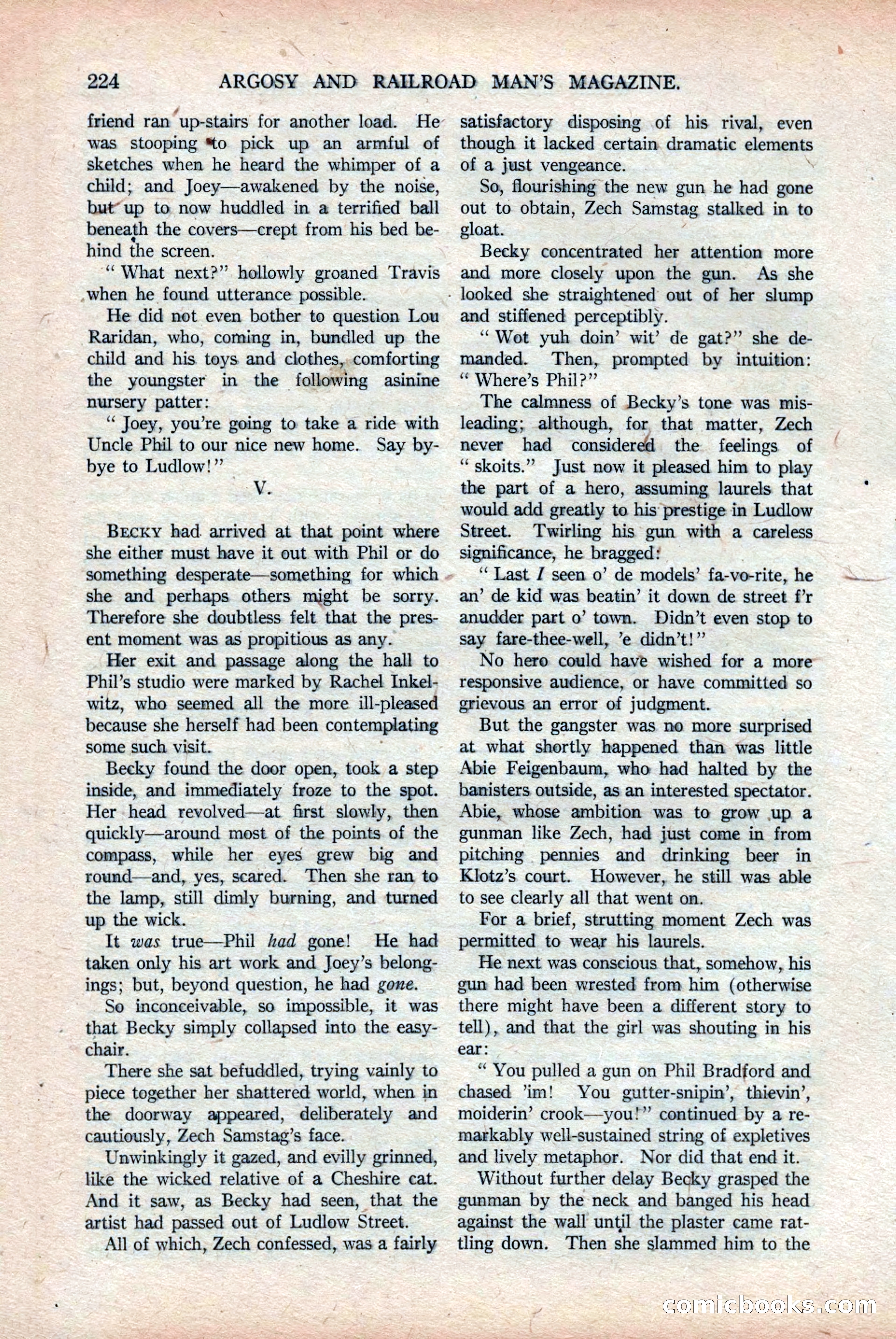 Argosy and Railroad Man's Magazine, Vol. 108 No. 2 — page 58 of 188