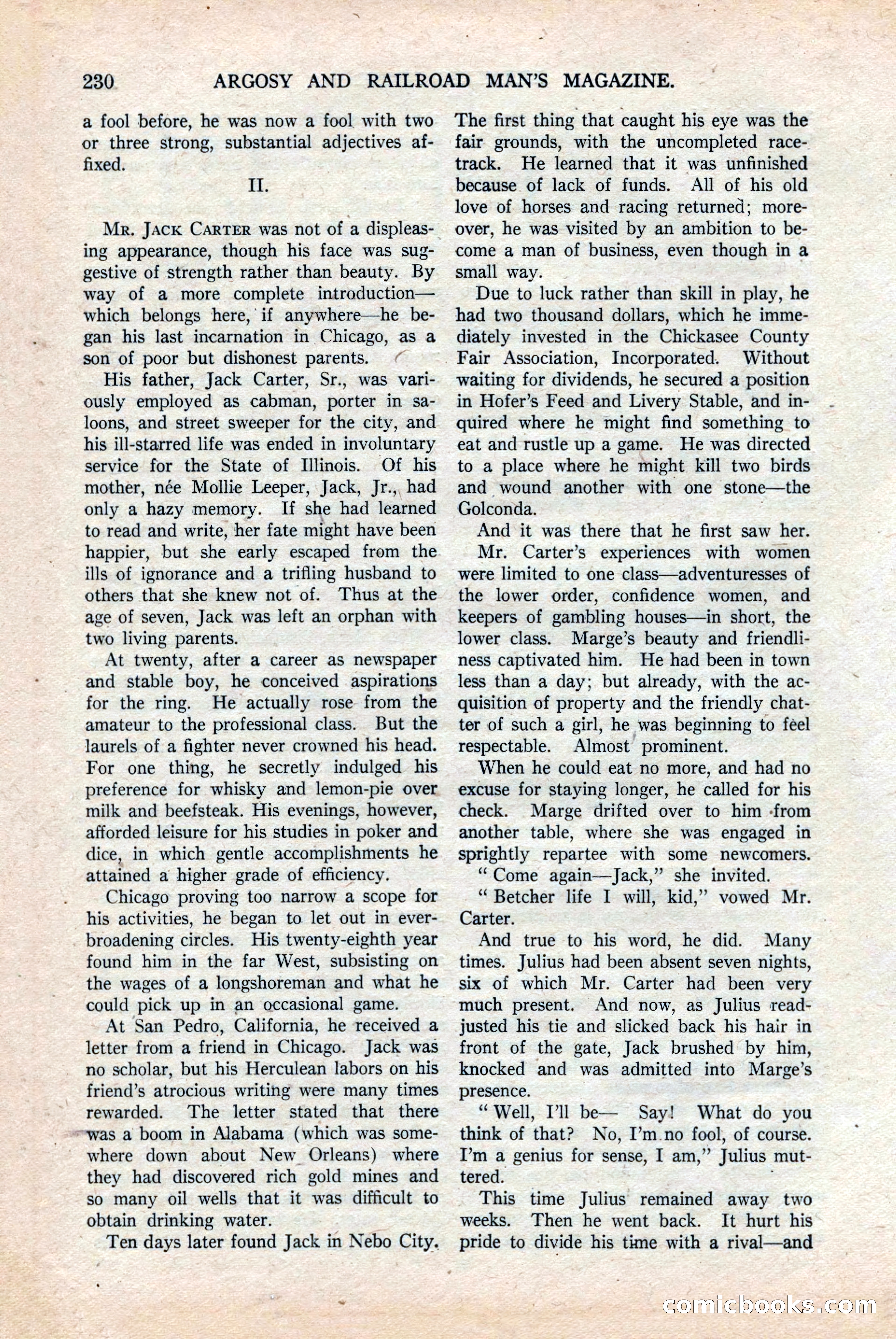 Argosy and Railroad Man's Magazine, Vol. 108 No. 2 — page 64 of 188