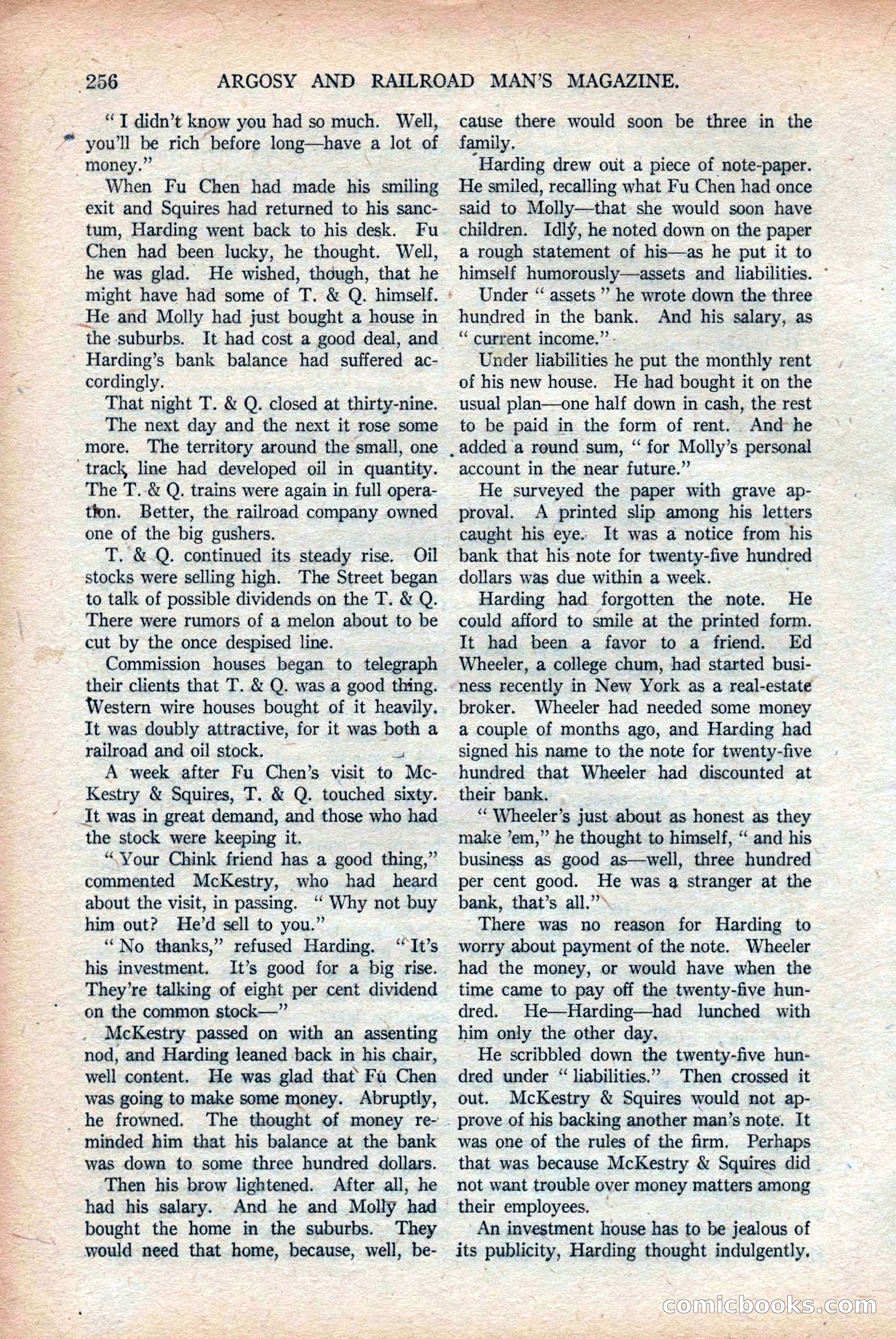 Argosy and Railroad Man's Magazine, Vol. 108 No. 2 — page 90 of 188
