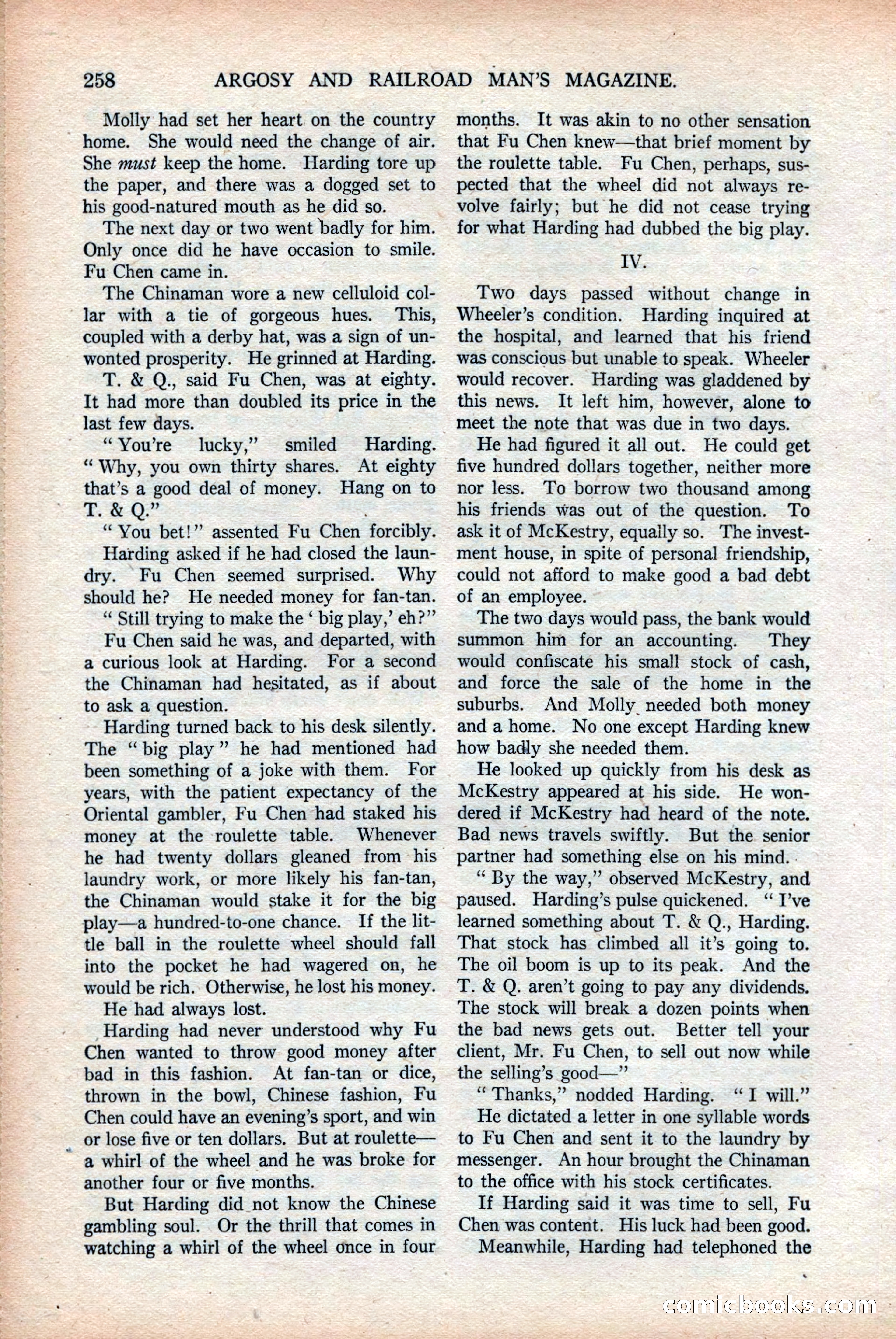 Argosy and Railroad Man's Magazine, Vol. 108 No. 2 — page 92 of 188