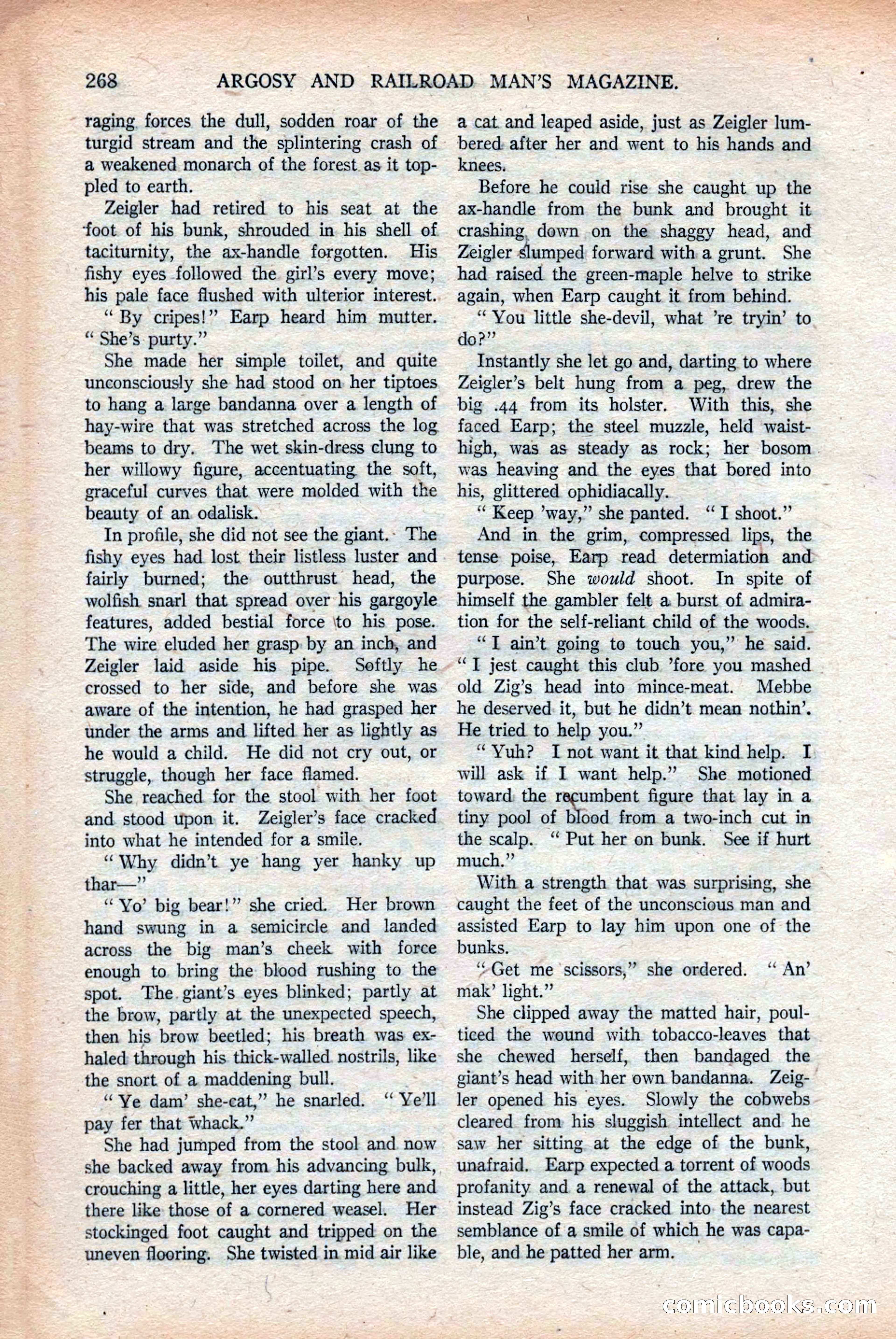 Argosy and Railroad Man's Magazine, Vol. 108 No. 2 — page 102 of 188