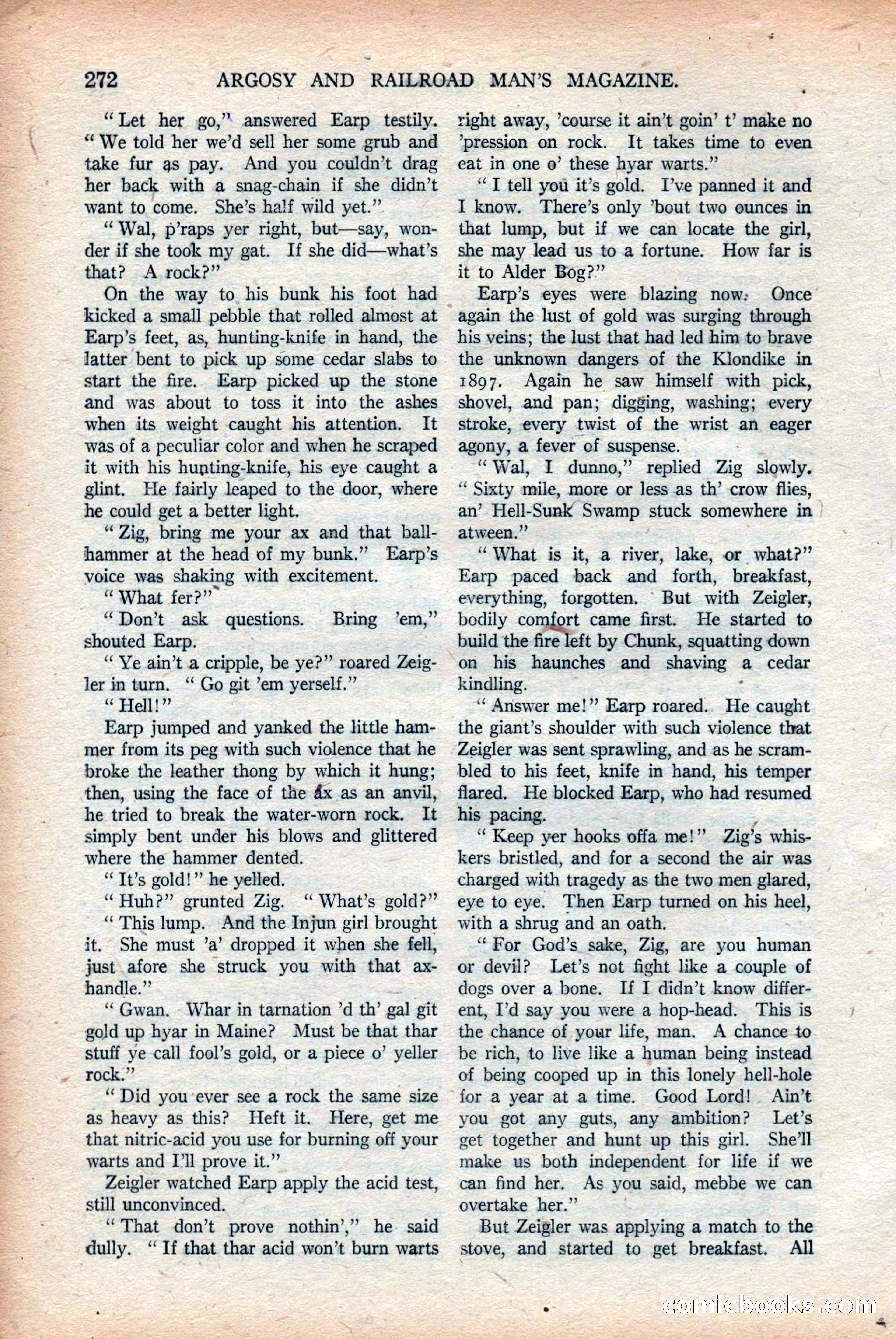 Argosy and Railroad Man's Magazine, Vol. 108 No. 2 — page 106 of 188