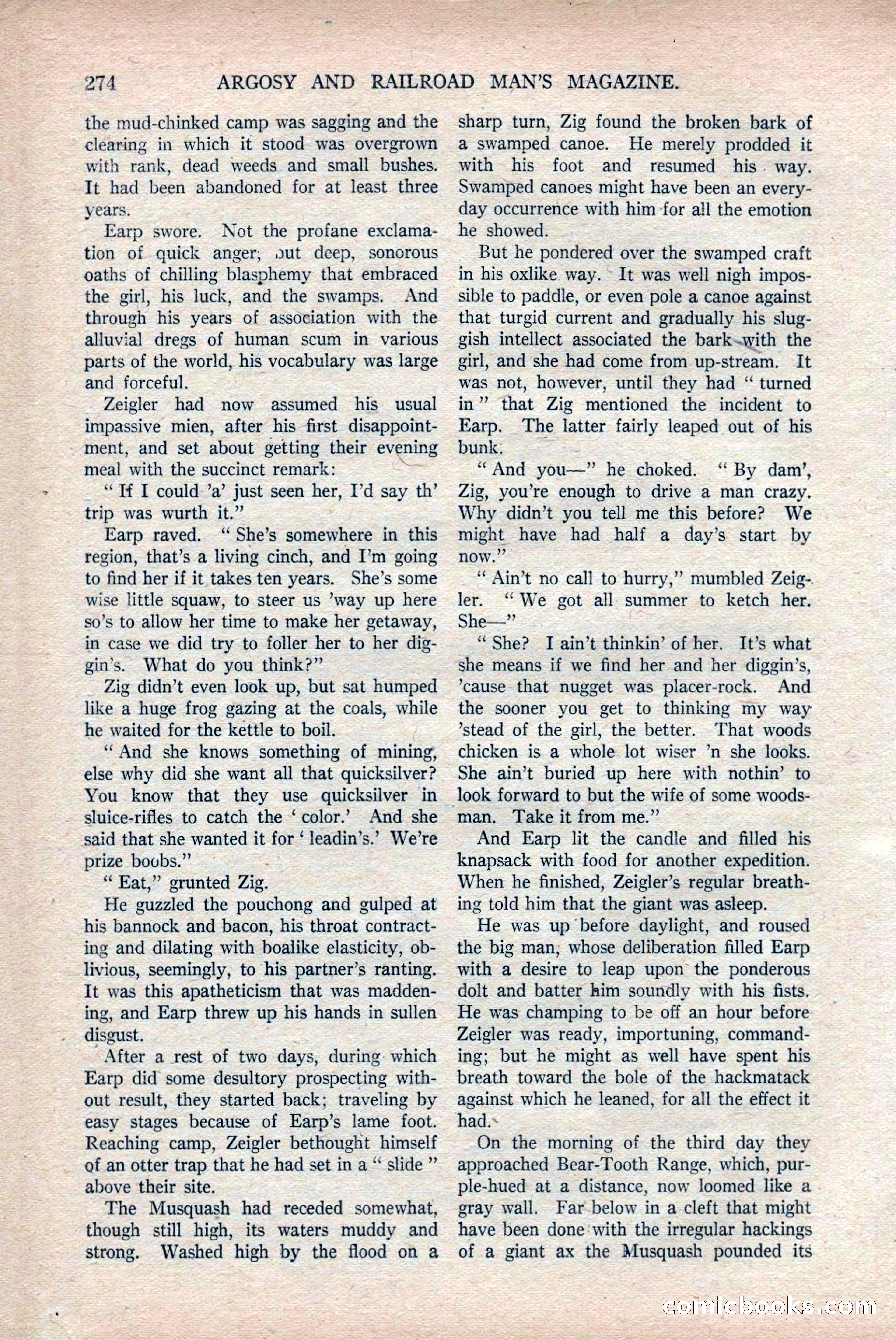 Argosy and Railroad Man's Magazine, Vol. 108 No. 2 — page 108 of 188