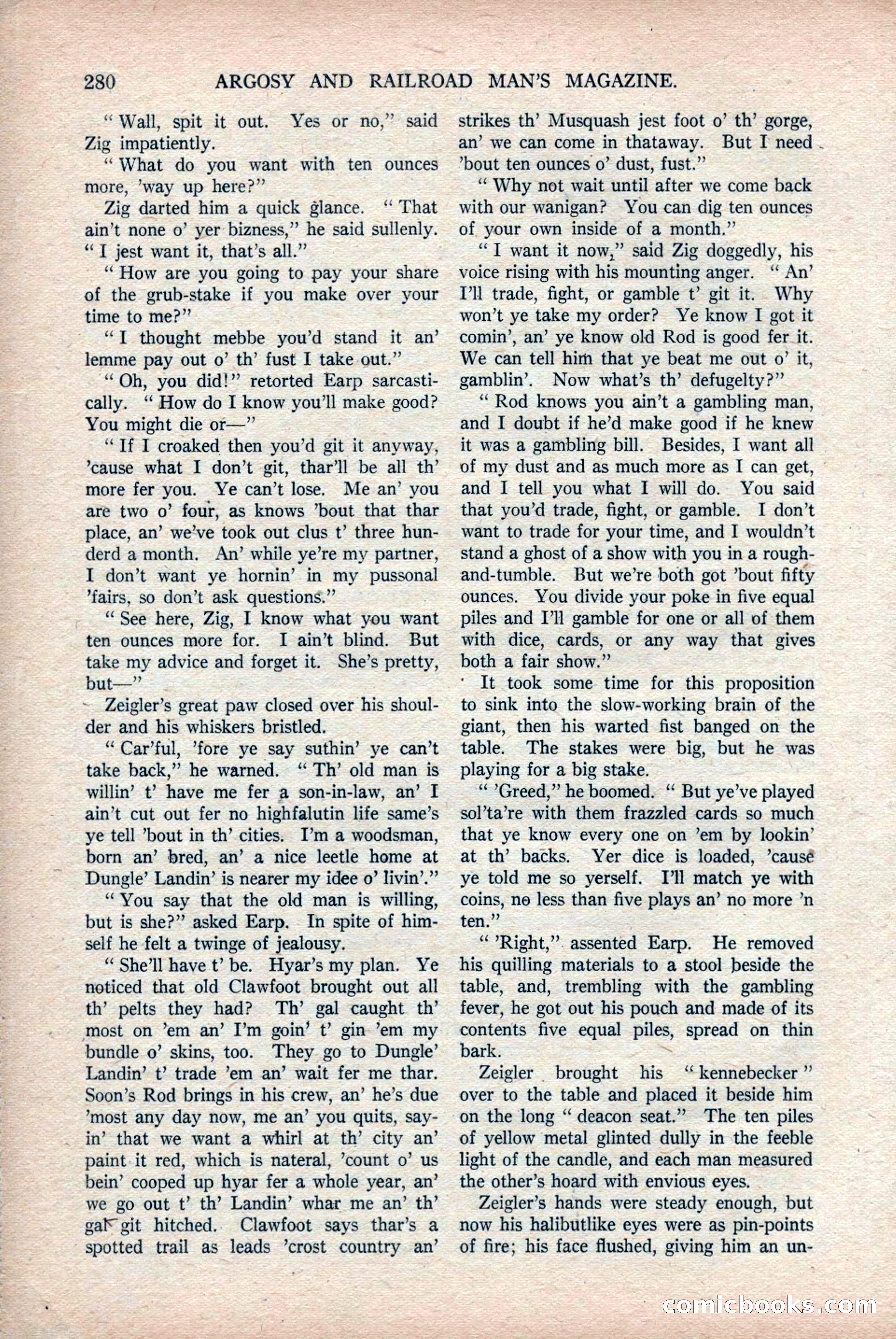Argosy and Railroad Man's Magazine, Vol. 108 No. 2 — page 114 of 188